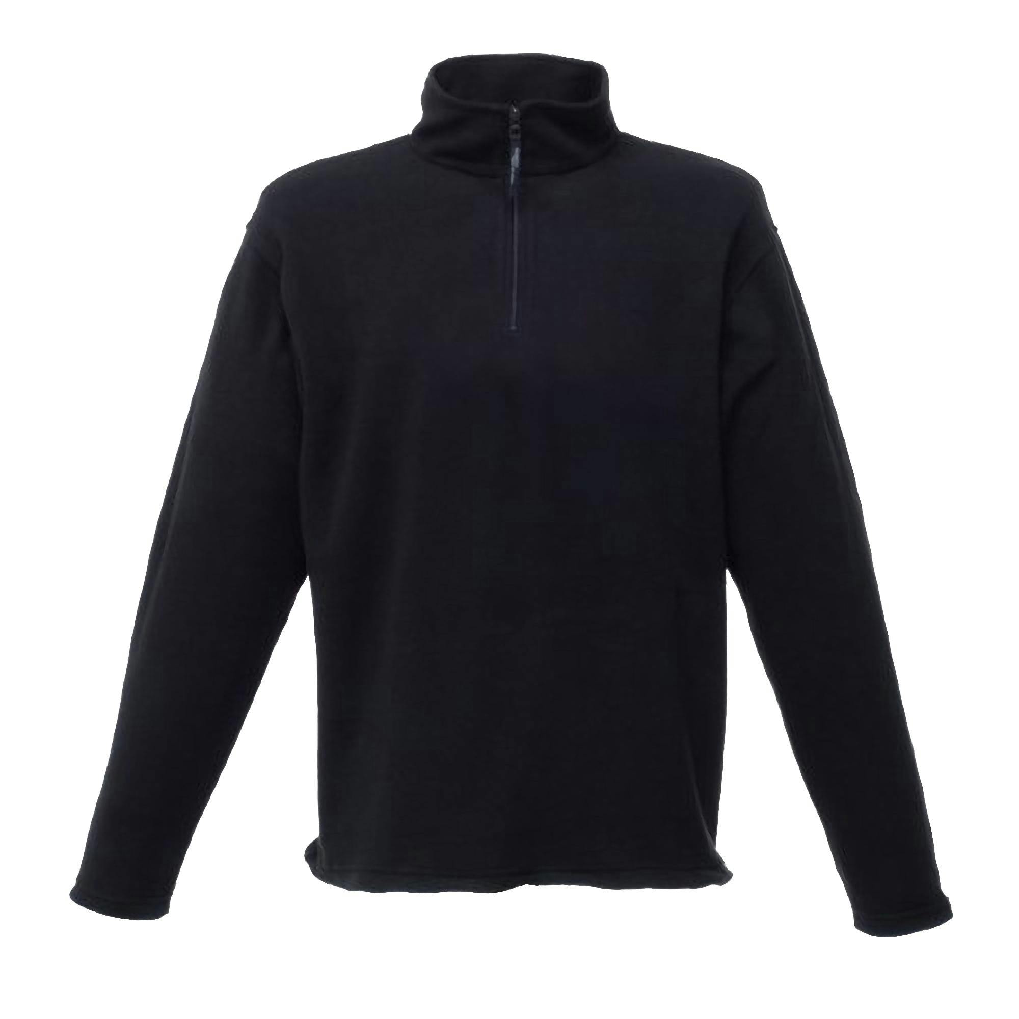 Regatta Men's Black Micro Zip Neck Fleece Top (170 Gsm) - M