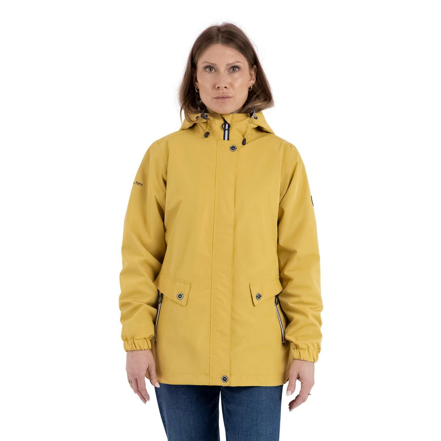 Trespass Women's Flourish Waterproof Jacket - Pale Ochre - Xl - Pale Ochre - 100% Polyester