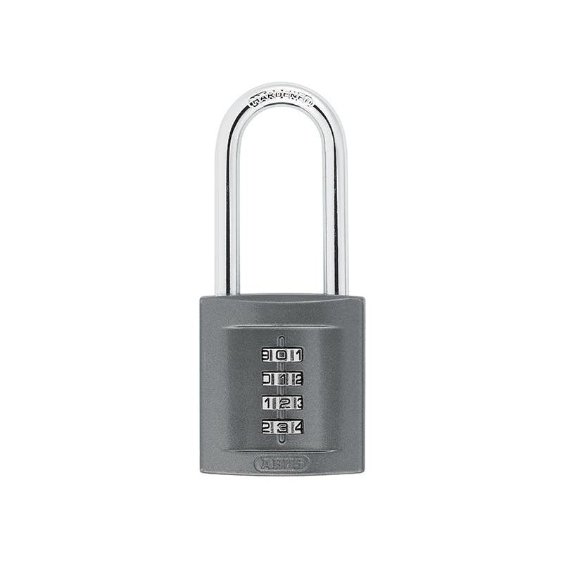 Abus Mechanical 158 Combination Padlock - 50Mm Long Shackle Combination Padlock (4 Digit) - Multi Colour