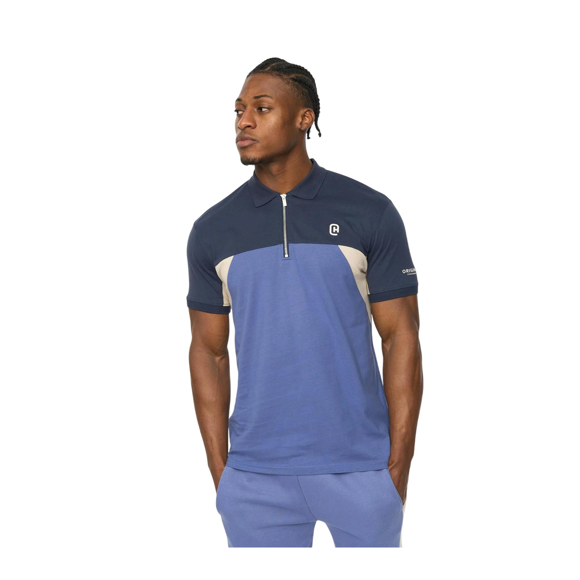 Crosshatch Men's Blue Castlebay Polo Shirt - Xl - 100% Cotton