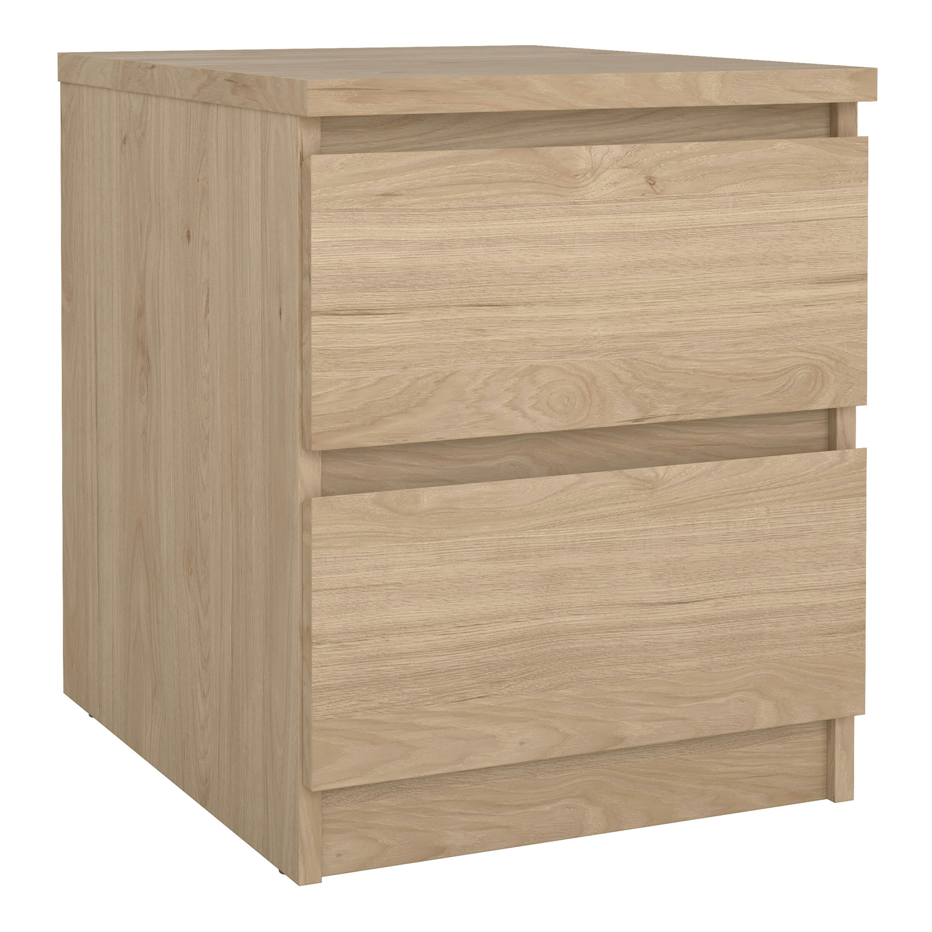 Furniture To Go Grain Naia Bedside 2 Drawers In Jackson Hickory - Oak - Manufactured Wood - 1