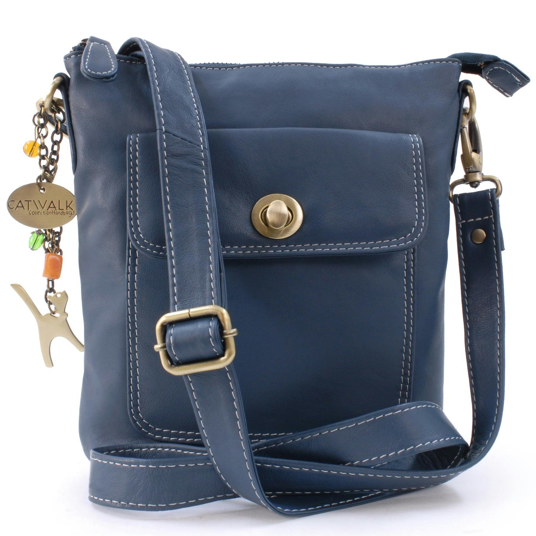 Catwalk Collection Handbags Blue Laura - Crossbody Bag