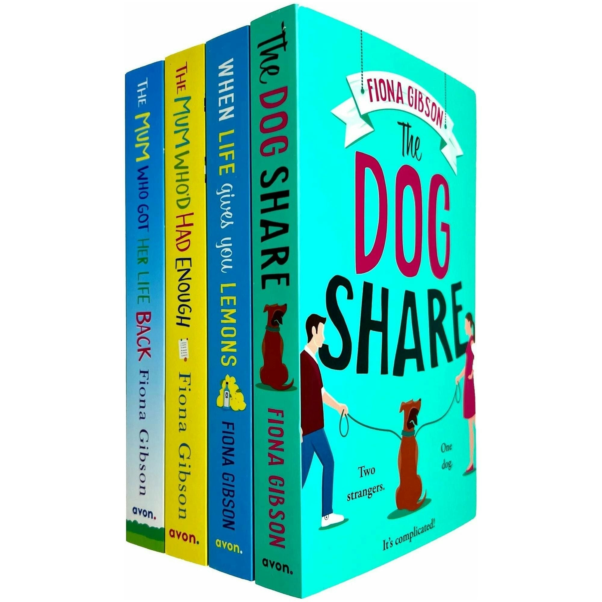 Avon Fiona Gibson Book Set The Dog Share, When Life Gives You Lemons & More Size 4