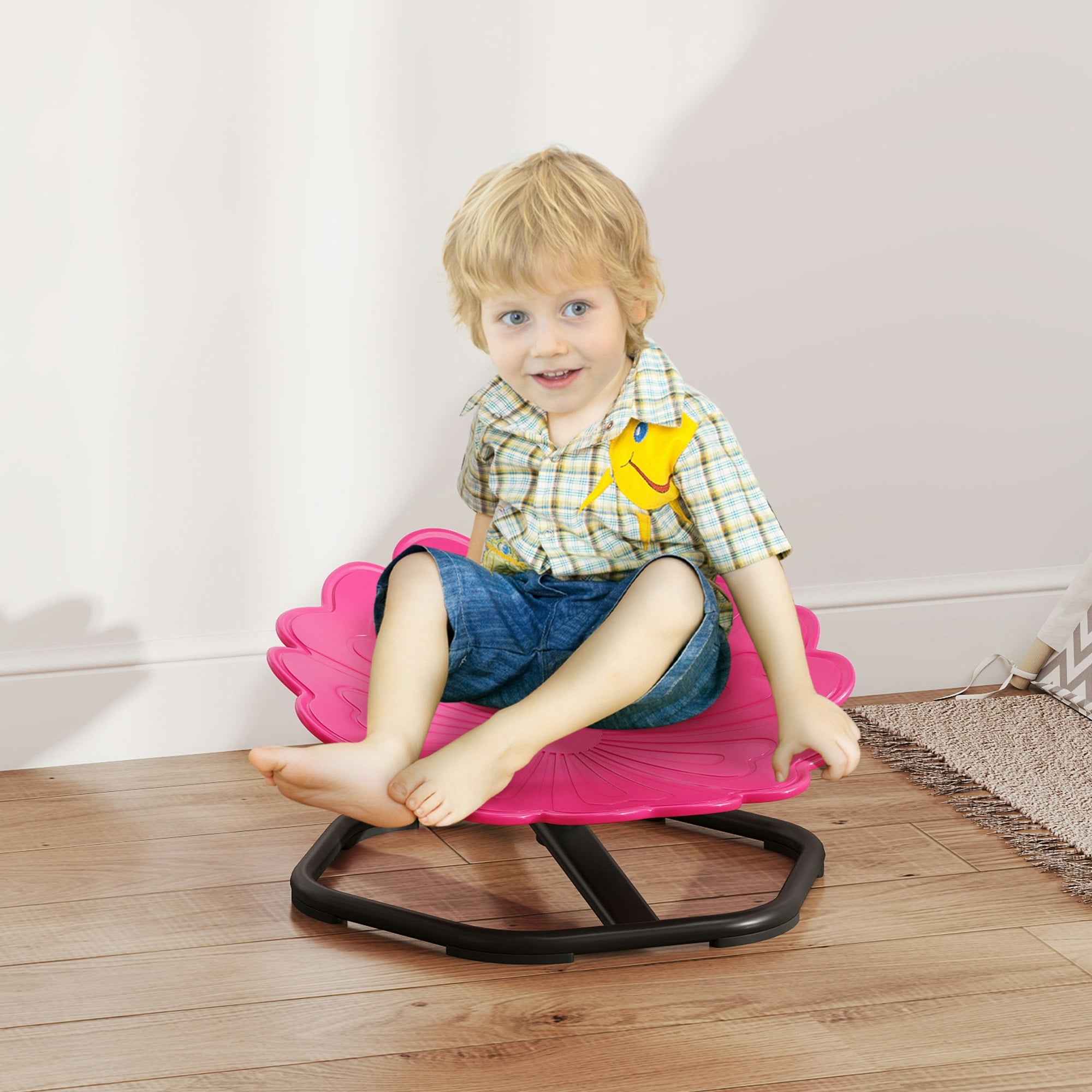 Aiyaplay Sensory Spinning Chair, Kids Swivel Chair, Pink - Image 4