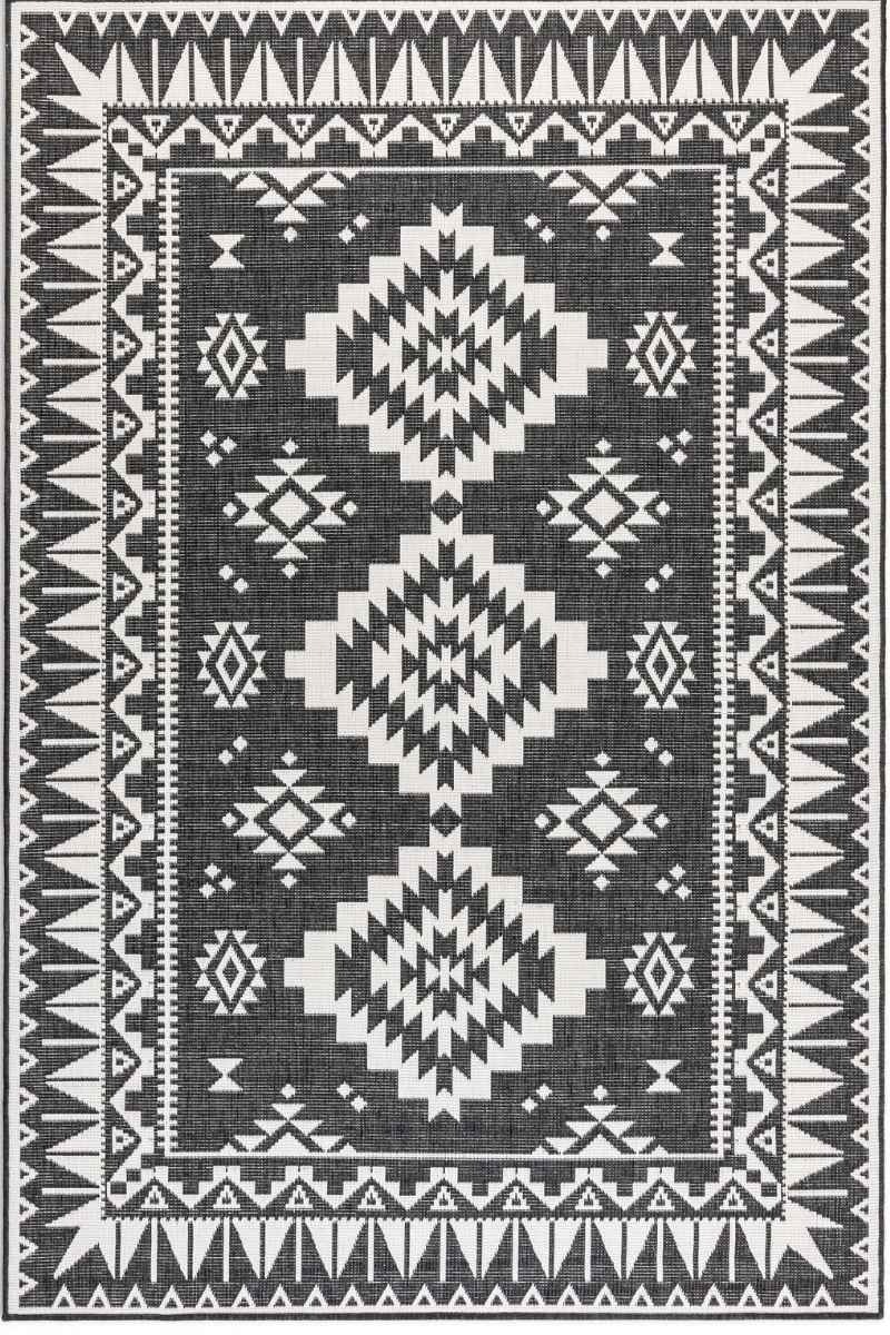 Hanse Home Black Dynamic Indoor & Outdoor Reversible Rug - 160X230 Cm