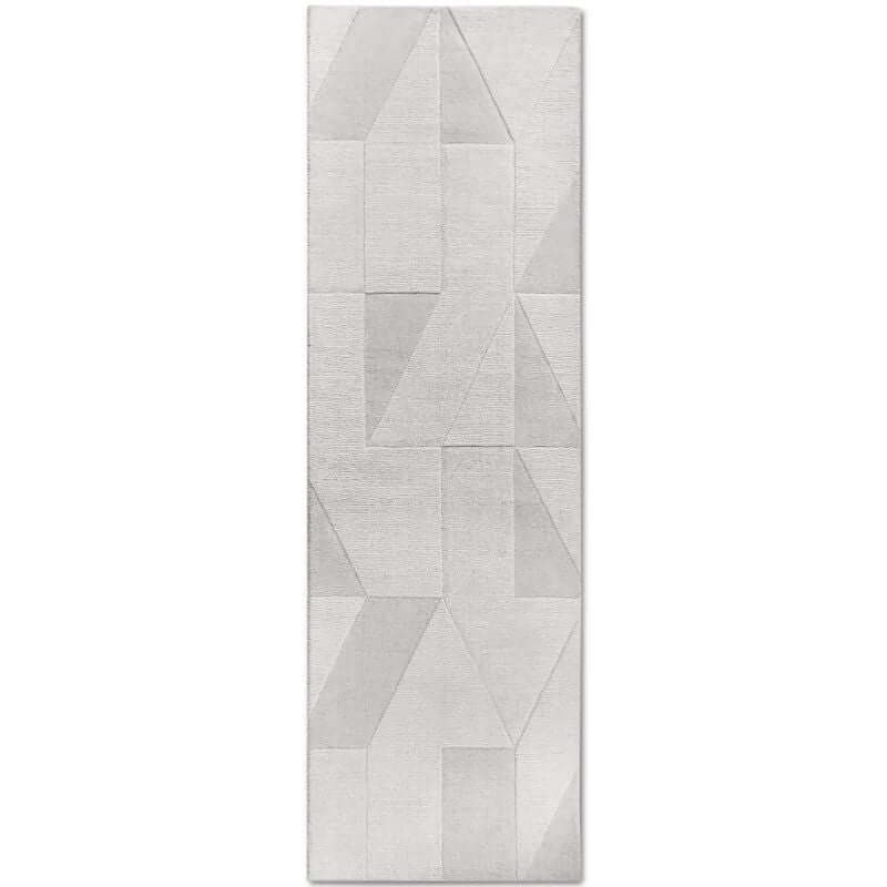 Rackhams White Ursule Wool Rug - 80X250 Cm