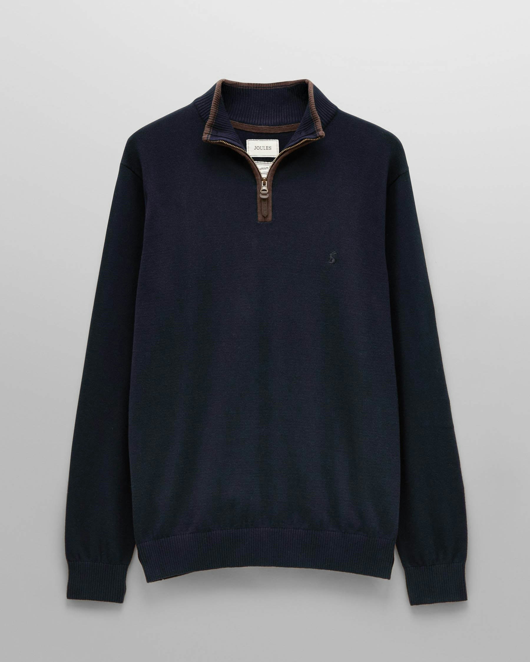 Cho Men's Blue Joules Hillside 1/4 Zip Jumper - Navy - Navy - M