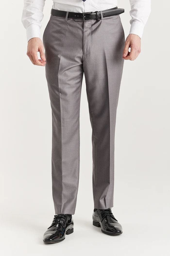 Infinity Leather Men's Grey ’S Tailored Trouser Smart Formal - 44