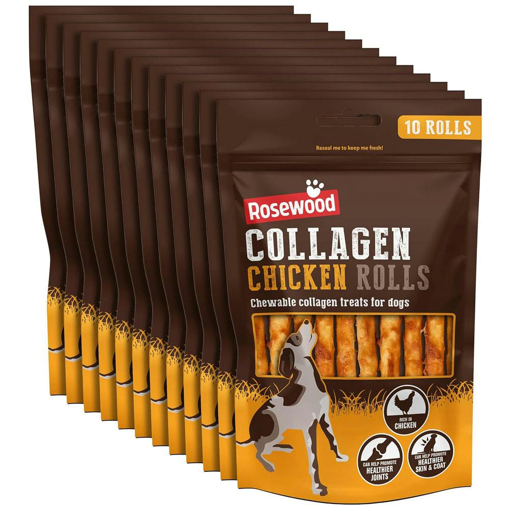 Rosewood Collagen Chicken Rolls Dog Treats 70G - 1 Pack (70G)