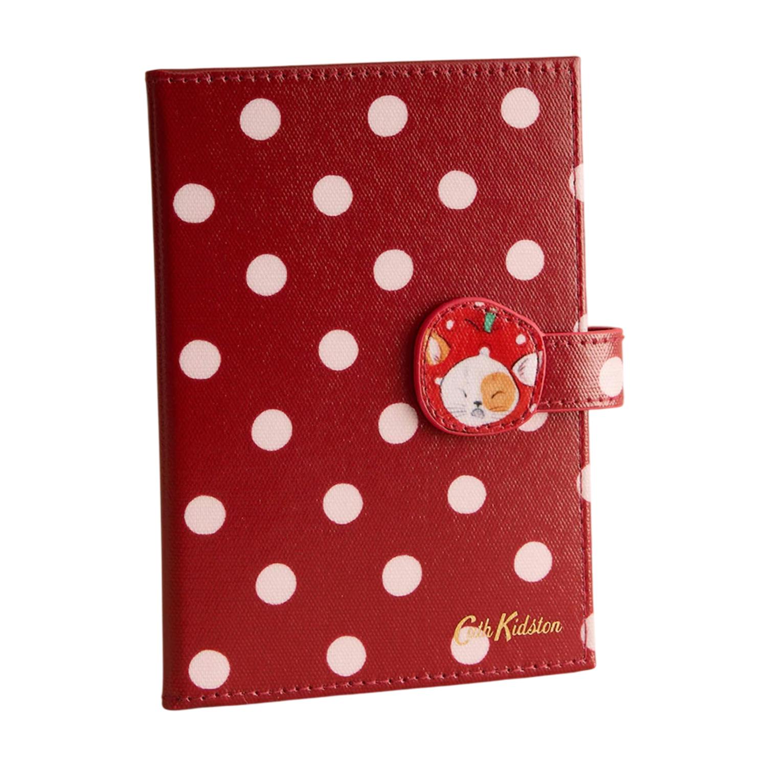 Cath Kidston Red Polka Dot Passport Cover - One Size - 100% Mixed