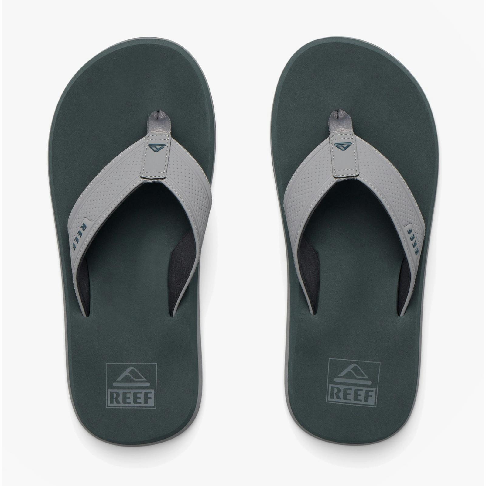 Reef Men's Grey The Layback Toe-Post Sandals - Uk 10