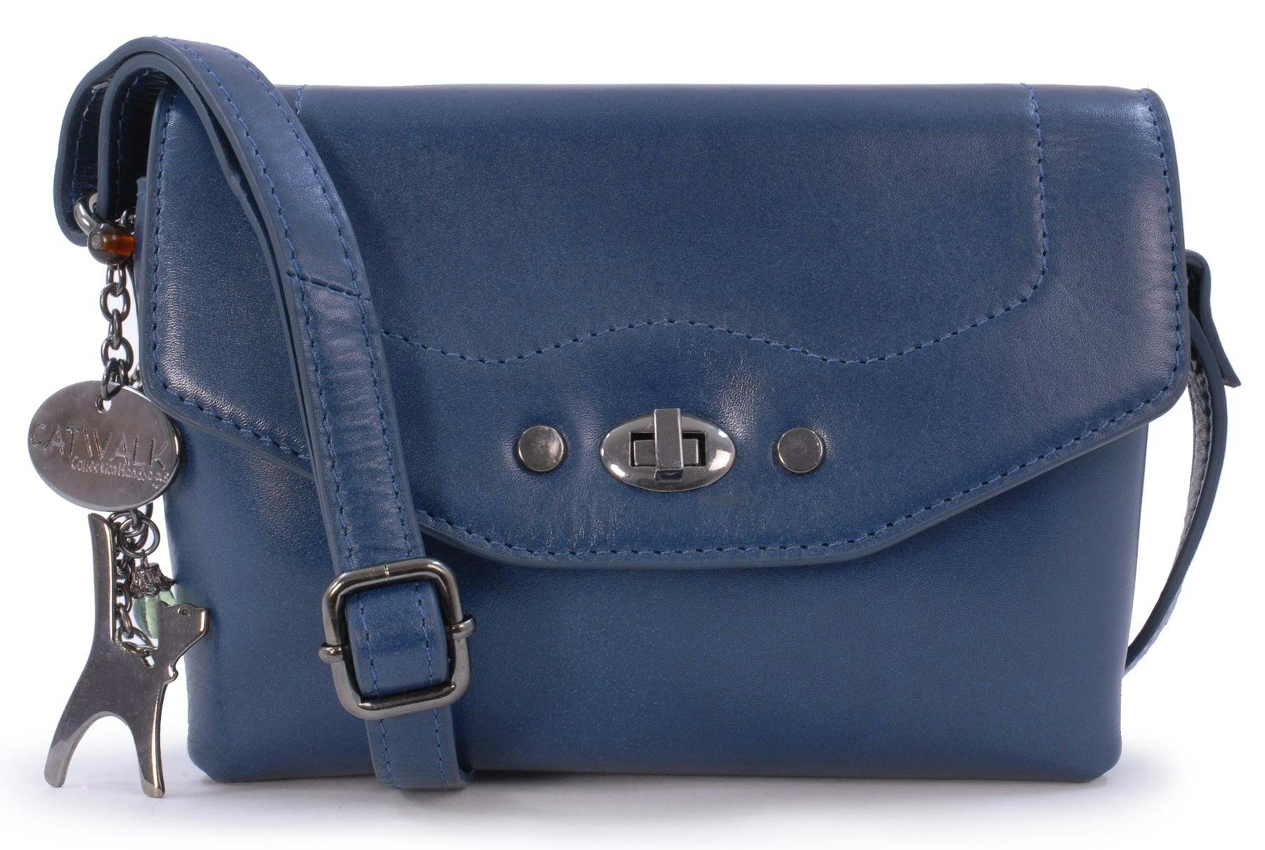 Catwalk Collection Handbags Blue Florence - Crossbody Bag