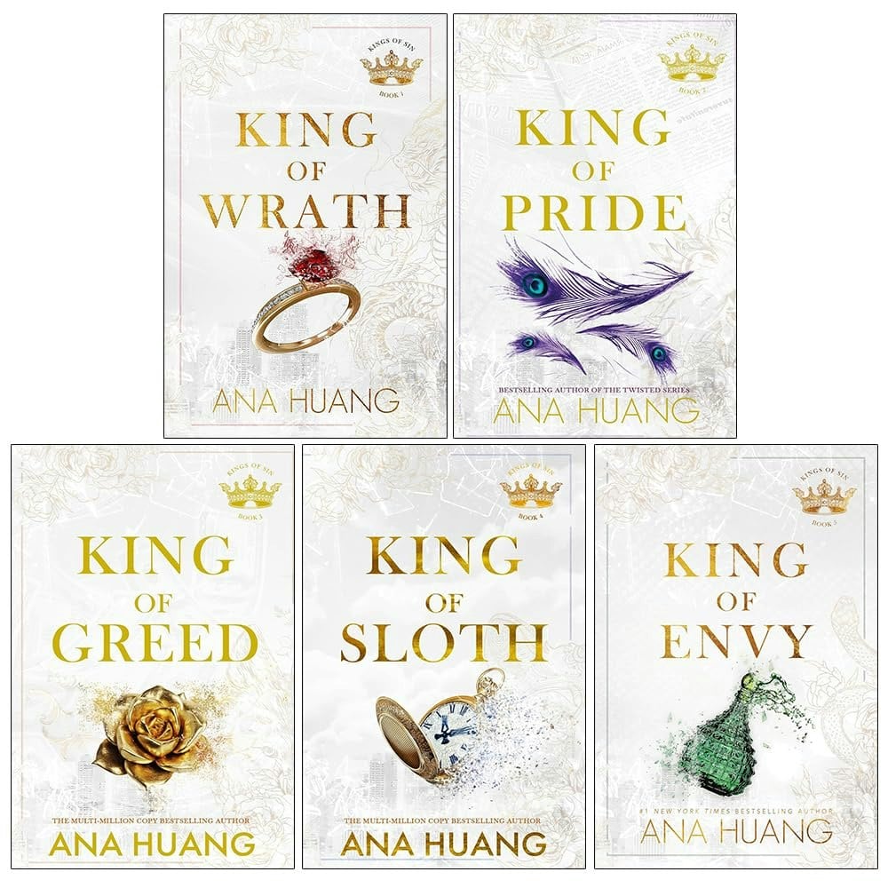 Piatkus Kings Of Sin Series 5 Books Collection Set By Ana Huang (King Of Wrath, King Of Pride, King Of Greed, King Of Sloth And King Of Envy)