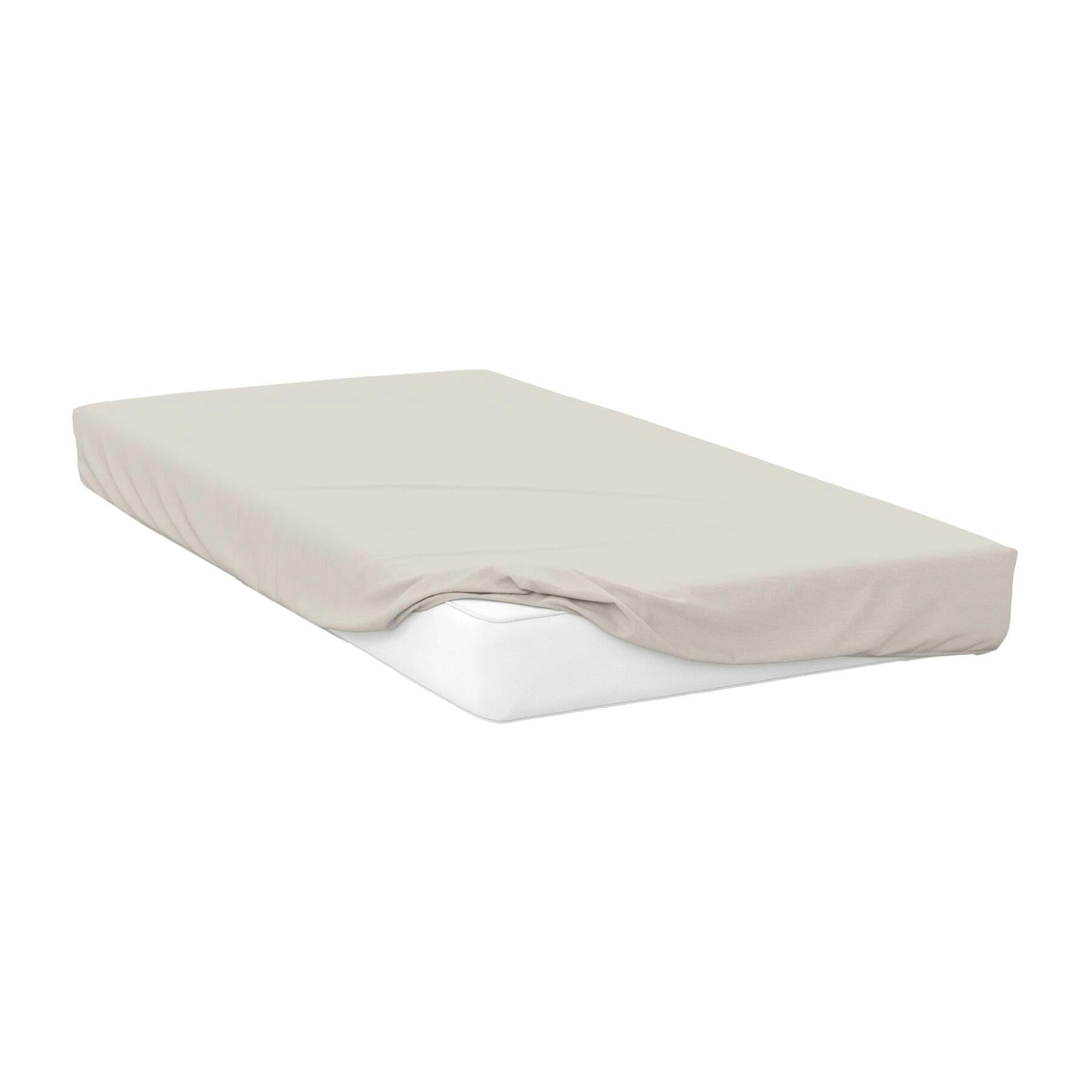 Rackhams Ivory Percale Extra Deep Fitted Sheet - Superking - 50% Cotton/50% Polyester