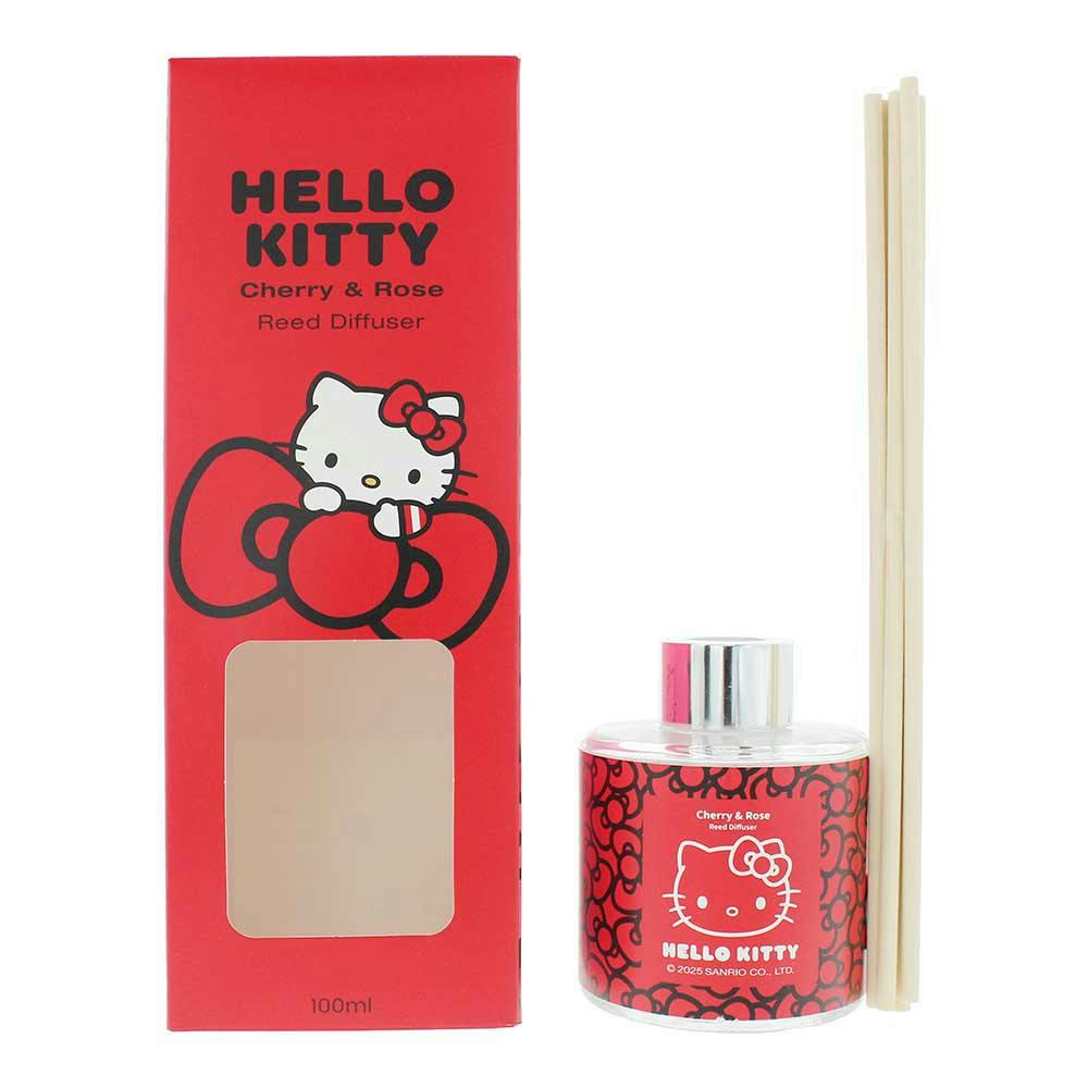 Hello Kitty Reed Diffuser Collection-100ml Fragrance Oil Home Fragrance Sweet, Floral & Fruity Scents –Long Lasting 3 months - Home, Kitchen, Bathroom (Cherry & Rose) - Image 6