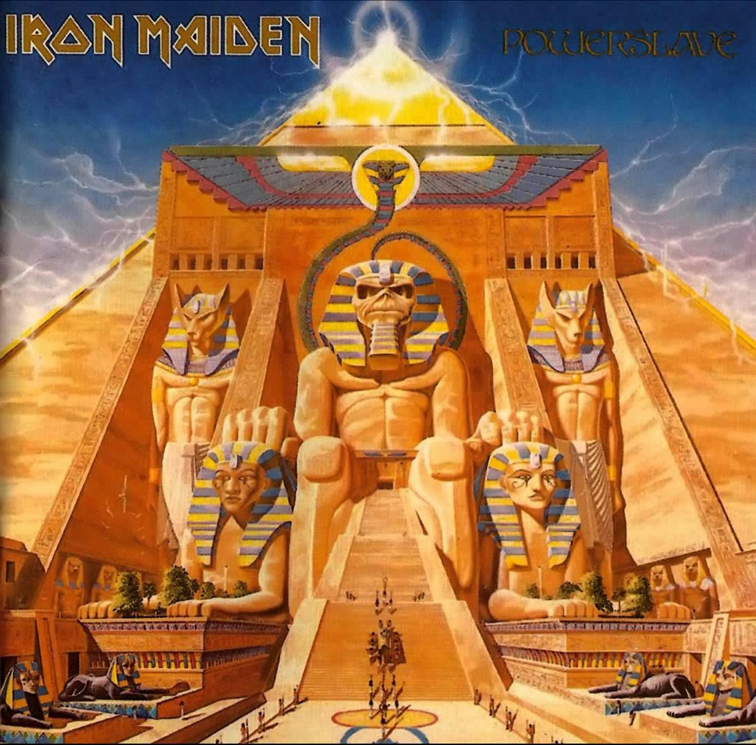 Eyesore Merch Black Iron Maiden 'Powerslave' Lp Vinyl