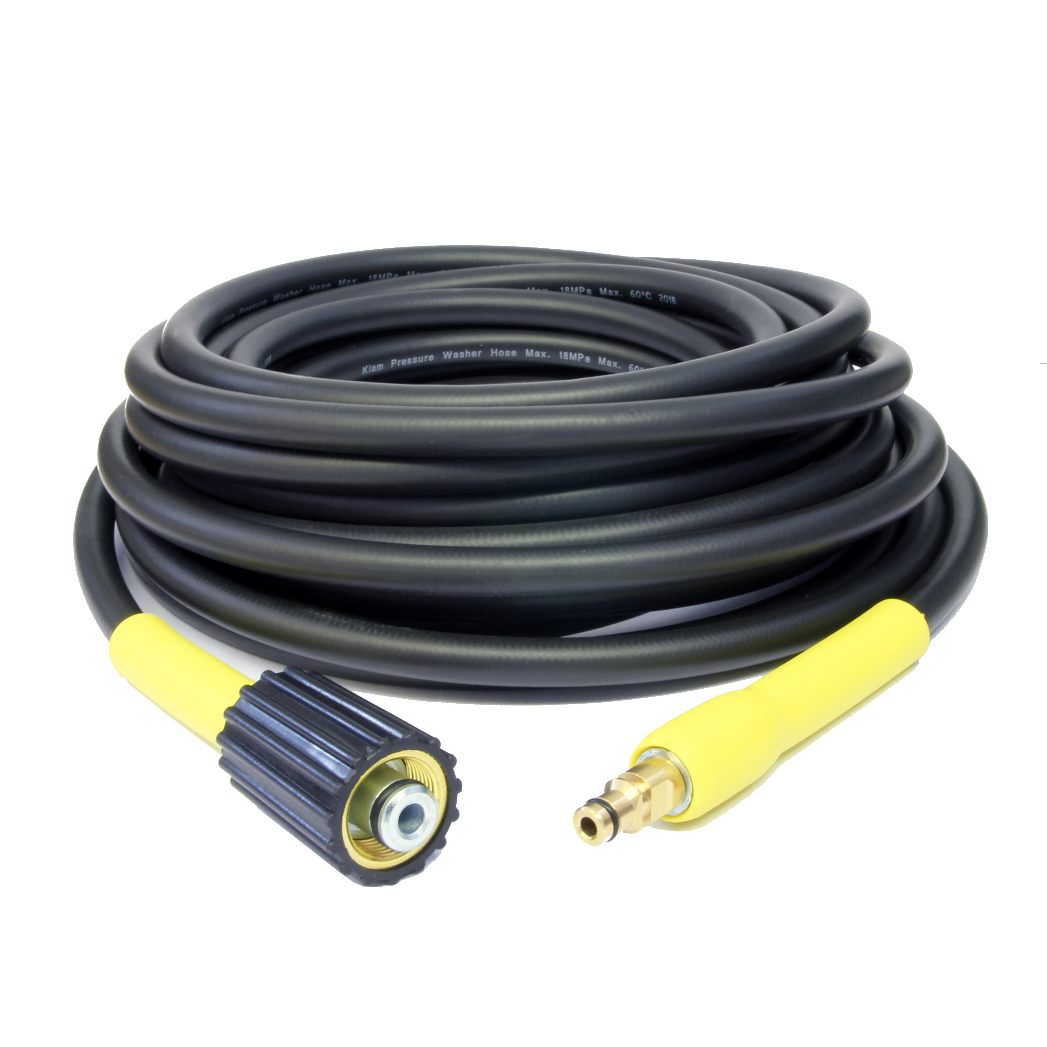 Rackhams Women's Yellow Karcher Click Bayonet - M22 K Series Domestic Hose - 20 Metres