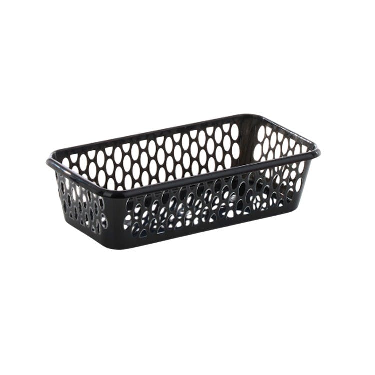 Leecroft Black 20Cm Handy Basket 10 X 20 X 5Cm - One Colour - One Size - One Colour