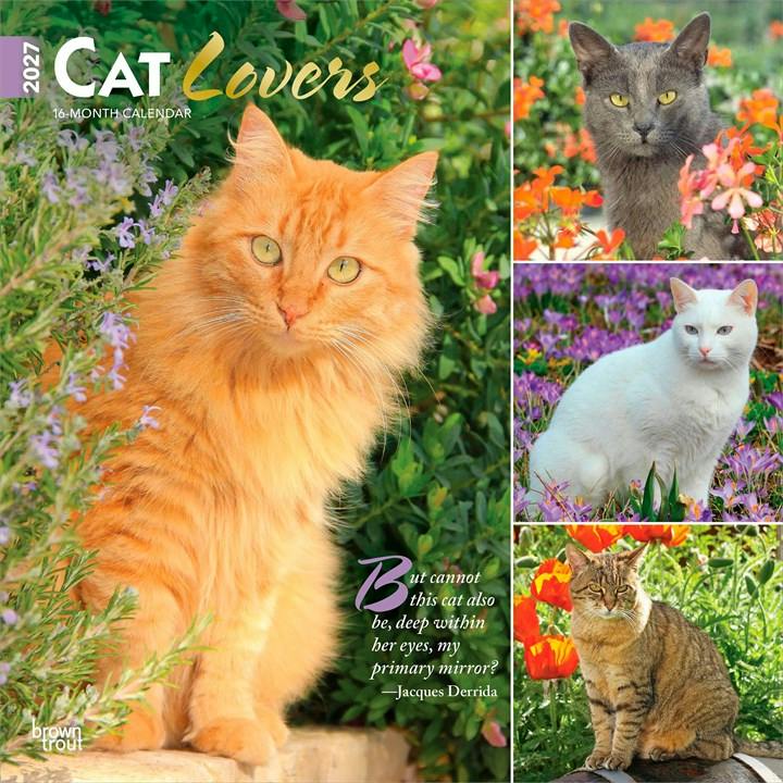 Cat Lovers 2027 12 X 24 Inch (Hanging) Monthly Square Wall Calendar Foil Stamped Cover Plastic-Free Browntrout - Image 6