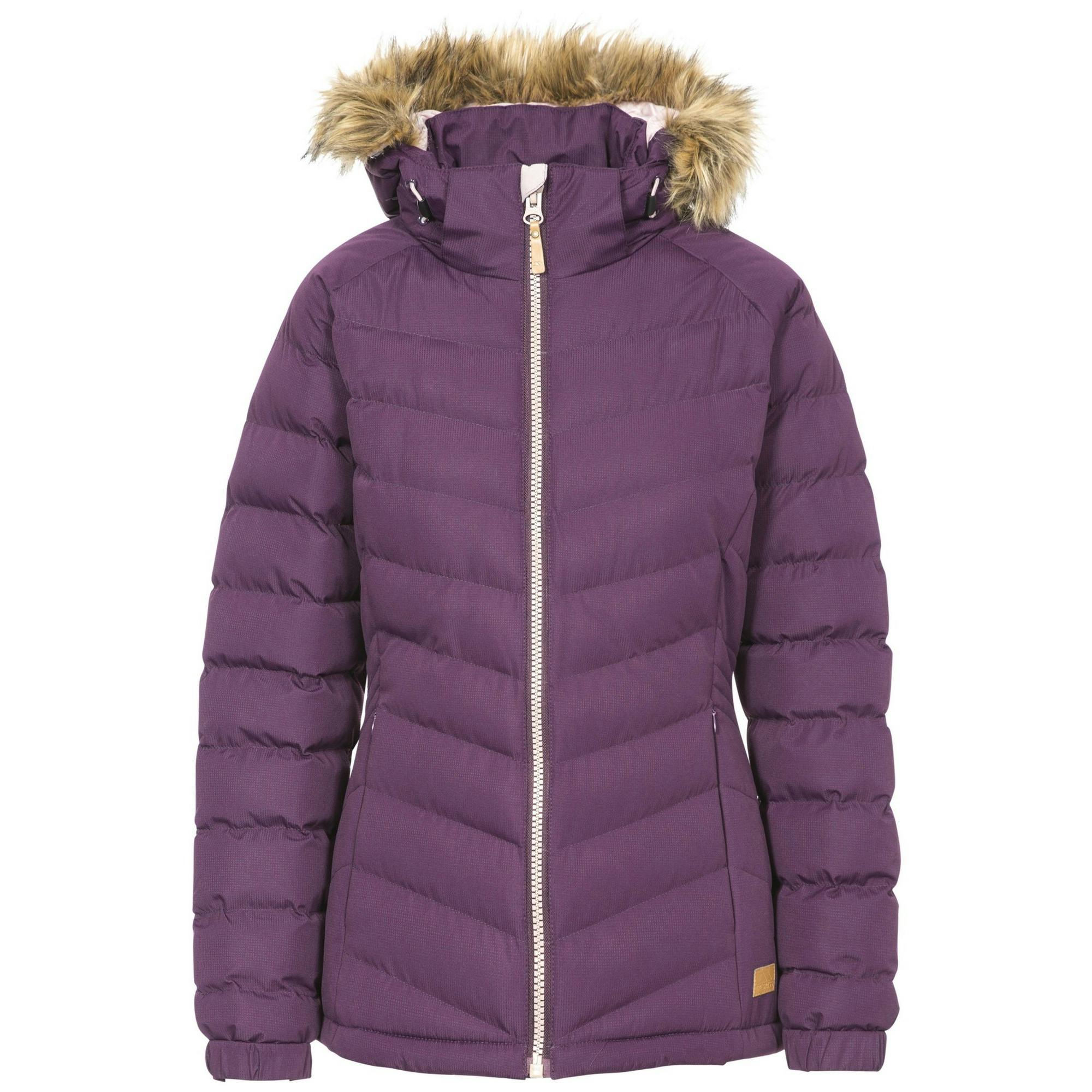 Trespass Women's Purple Nadina Waterproof Padded Jacket - Potent - Xxl - Potent - 100% Polyester