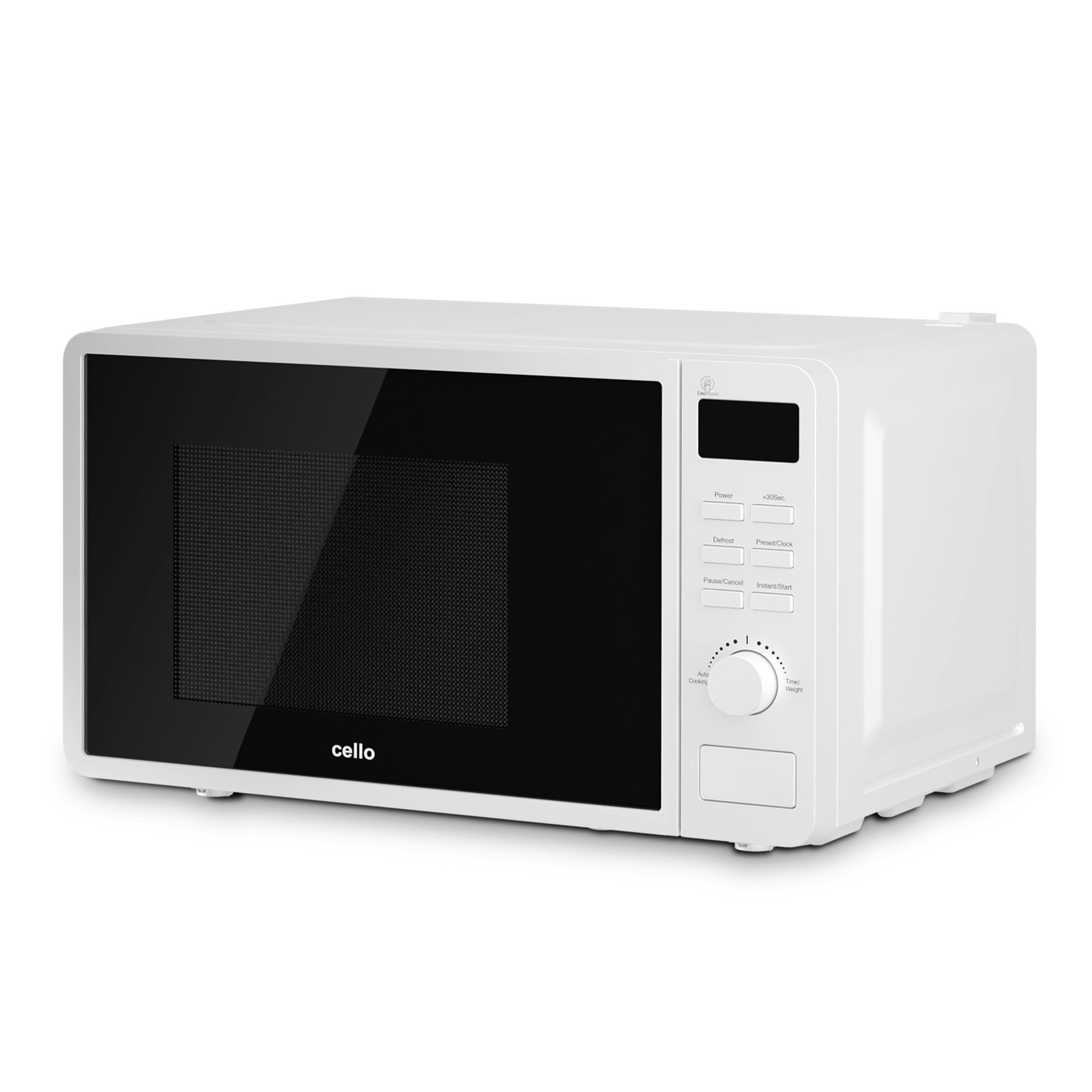 Cello White 20L Digital Microwave, 800W