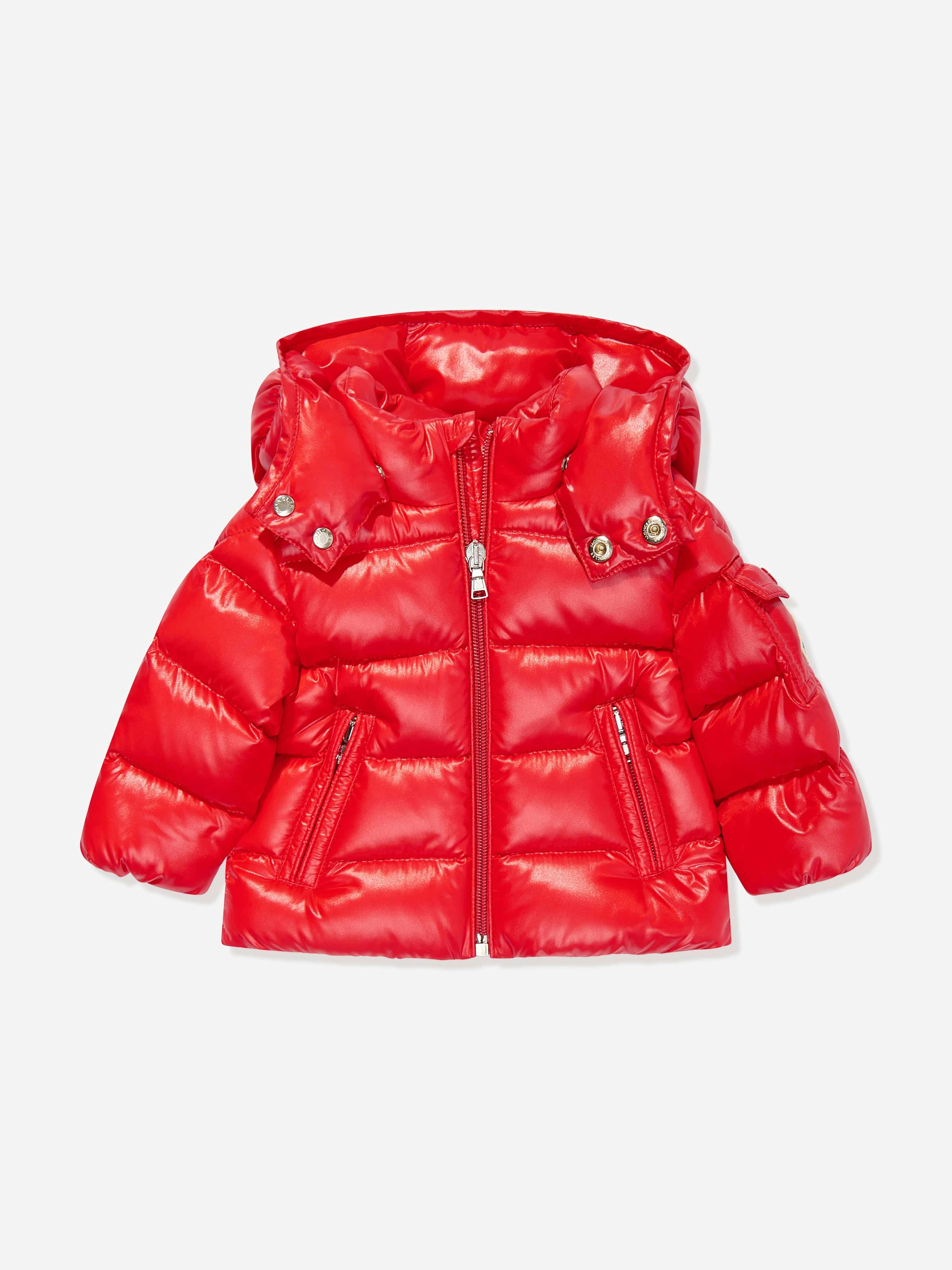 Moncler Enfant Men's Red Baby Boys Down Padded New Maya Jacket In - 6 - 9 Mths