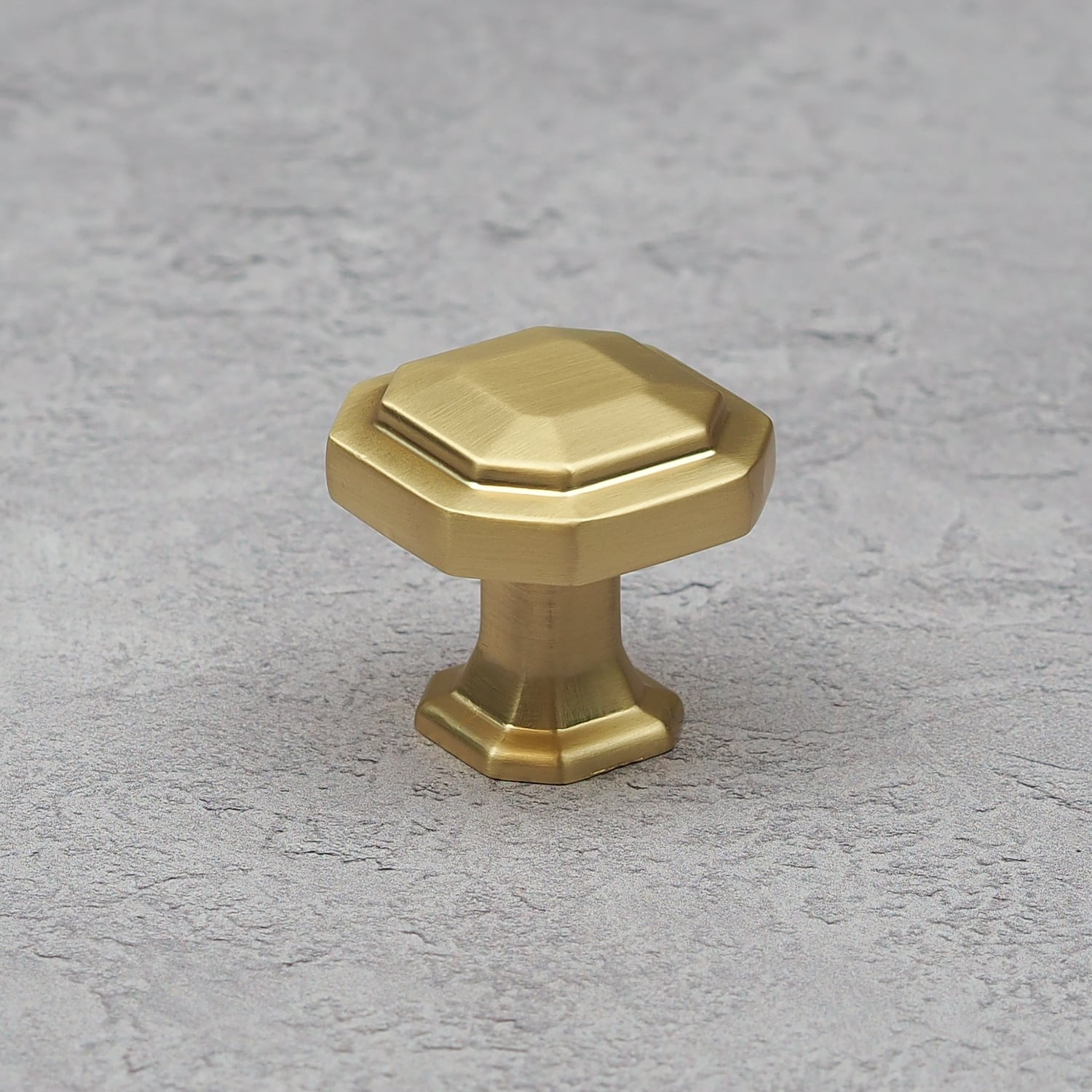 Handle & Home (30Mm Knob) Satin Brass Octagonal Cabinet Handles - Image 4