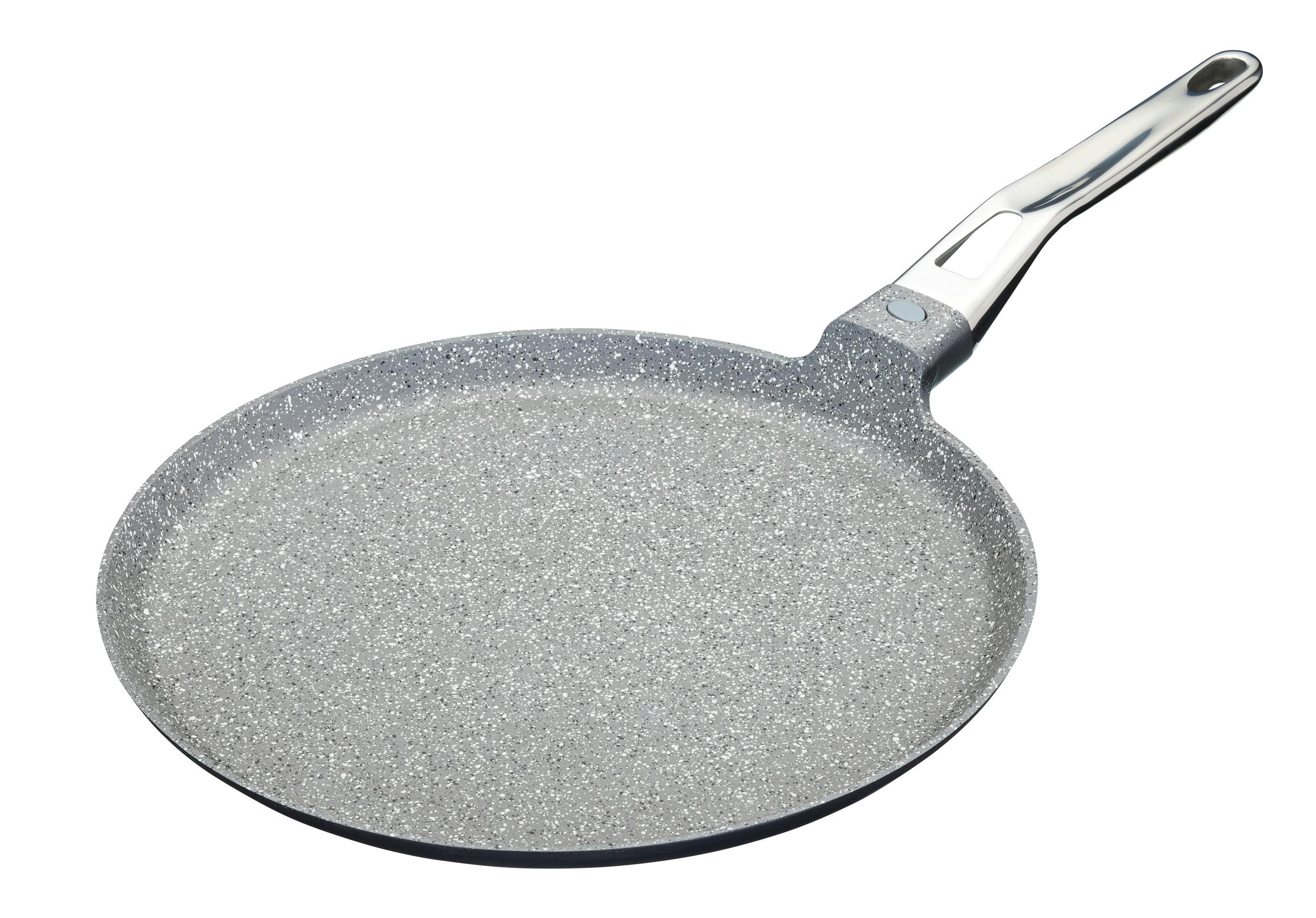 Rackhams Grey Cast Aluminium 28Cm Crepe Pan For Induction Hob - Aluminium - Frying Pan