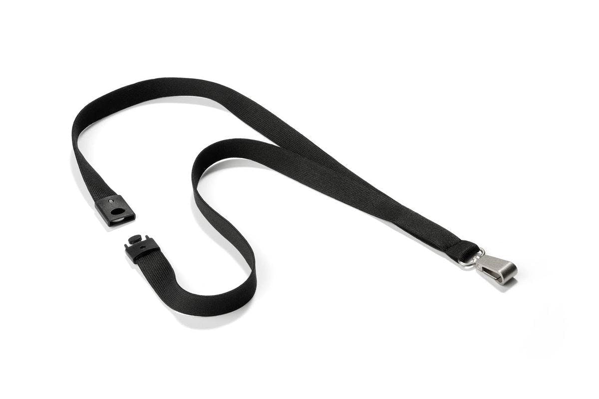 Durable Black Soft Premium Lanyards With Clip And Safety Release | 10 Pack |