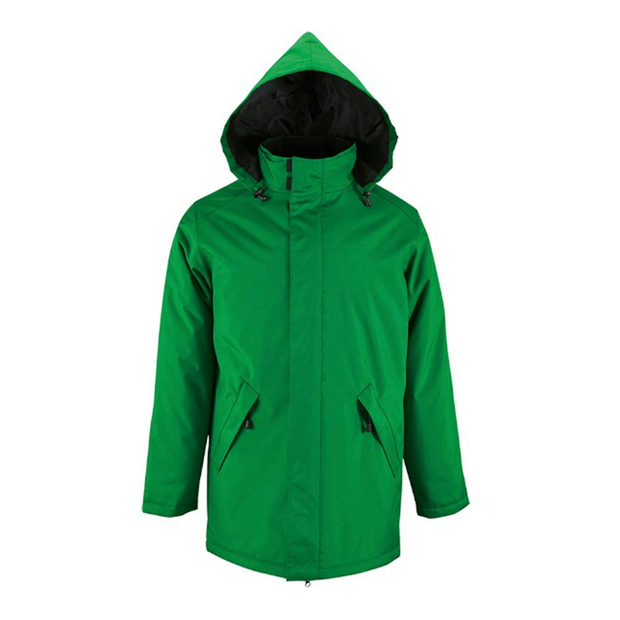 Sol's Men's Green Robyn Padded Jacket In | : Small - Image 2