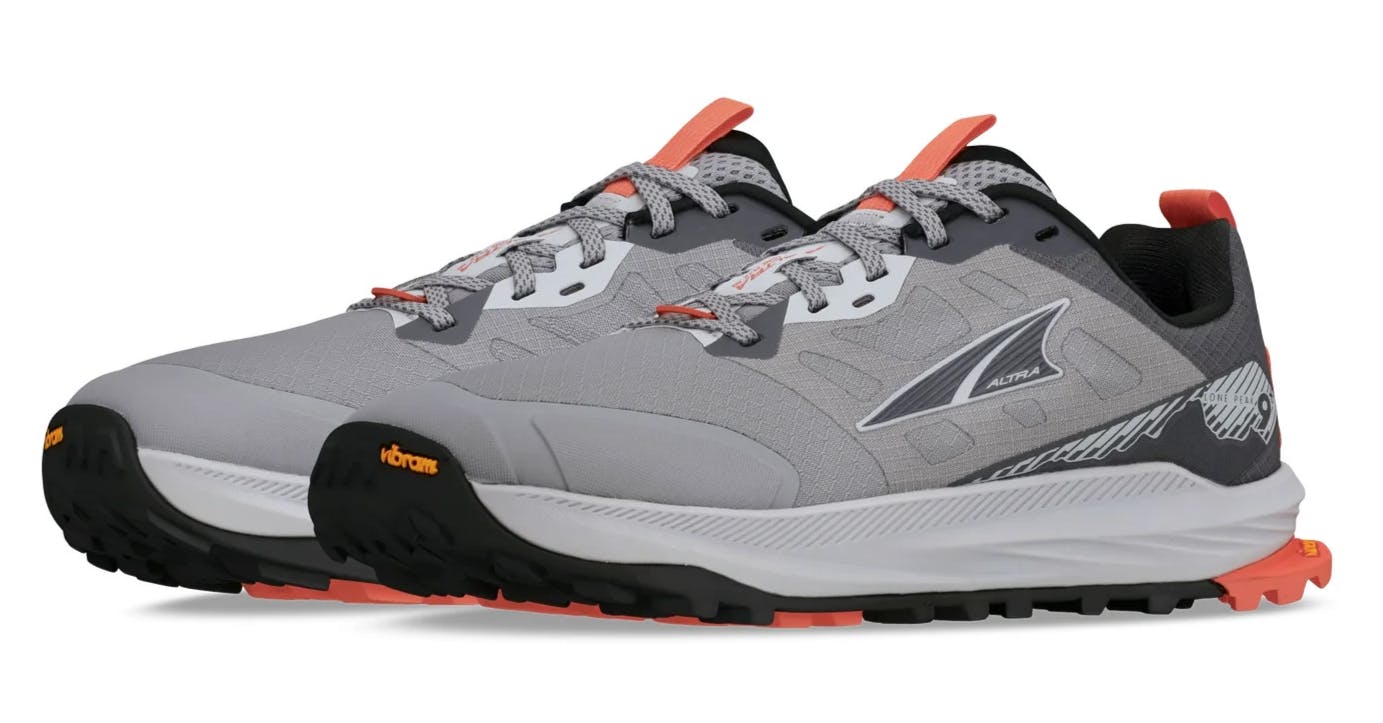 Altra Women's Grey Lone Peak 9+ Trail Running Trainers Hiking Shoes - Uk 4.5 Eu 37.5