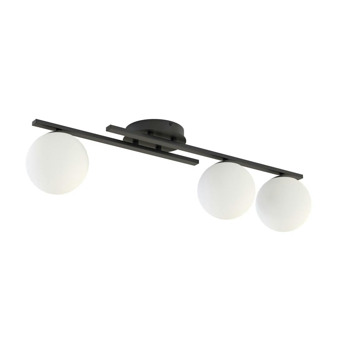 Emibig Black/White Kairo Ceiling Lamp 3 X E14 With Shade