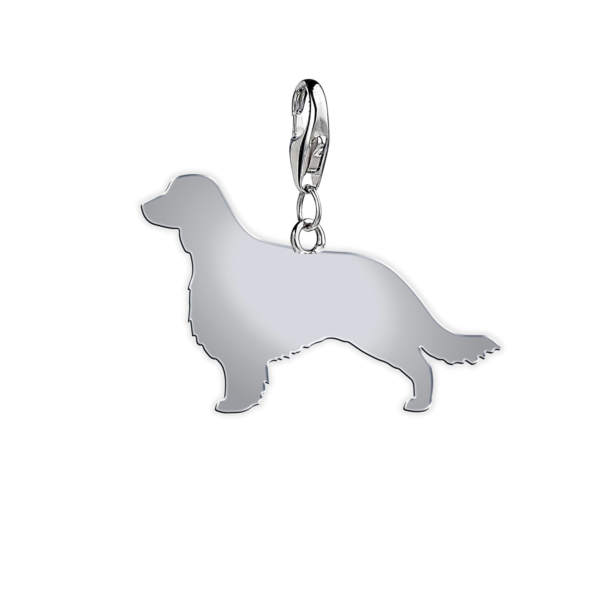 Mylee London Silver Welsh Springer Spaniel Silhouette Charm - No - Clip On Charm