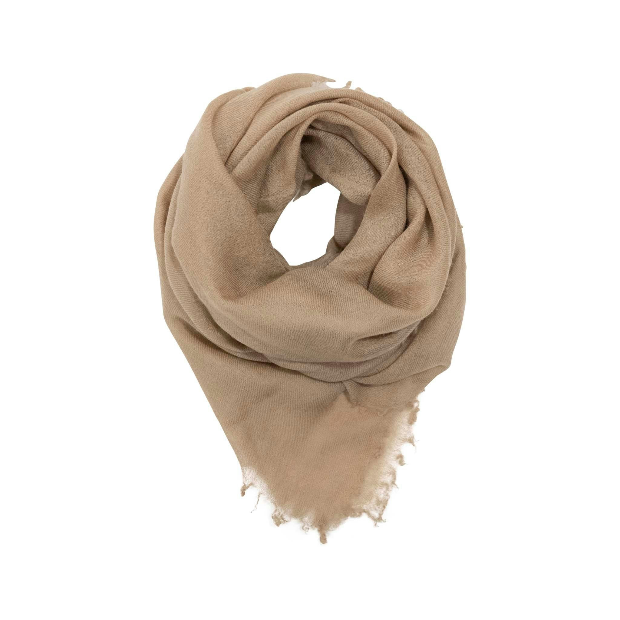 House Of Dalziel Black Cashmere Feather Scarf - Pebble