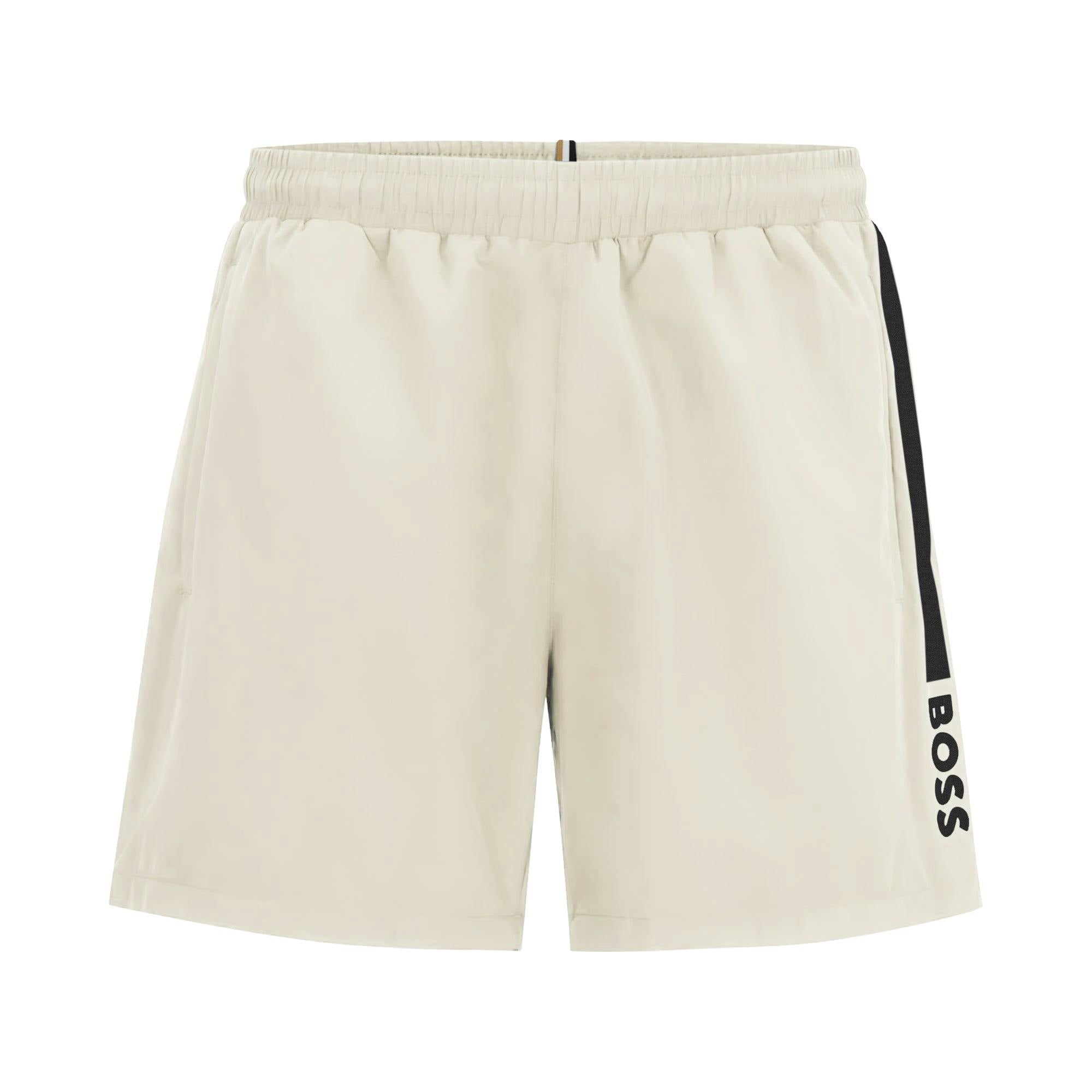 Boss White Dolphin Swim Short - Open - Small
