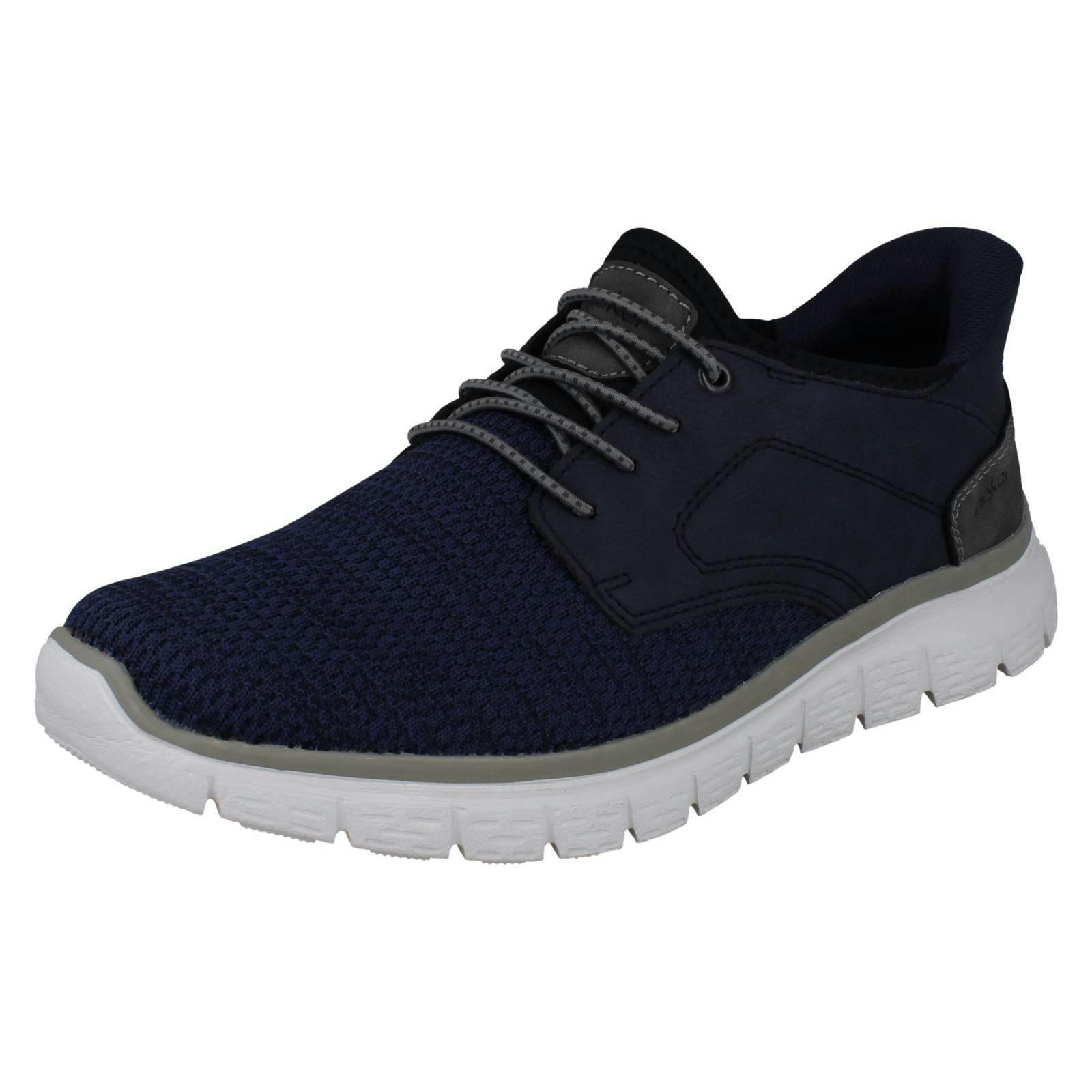 Rieker Men's Blue Ready2go Slip On Casual Trainers B6658 - Uk 10.5