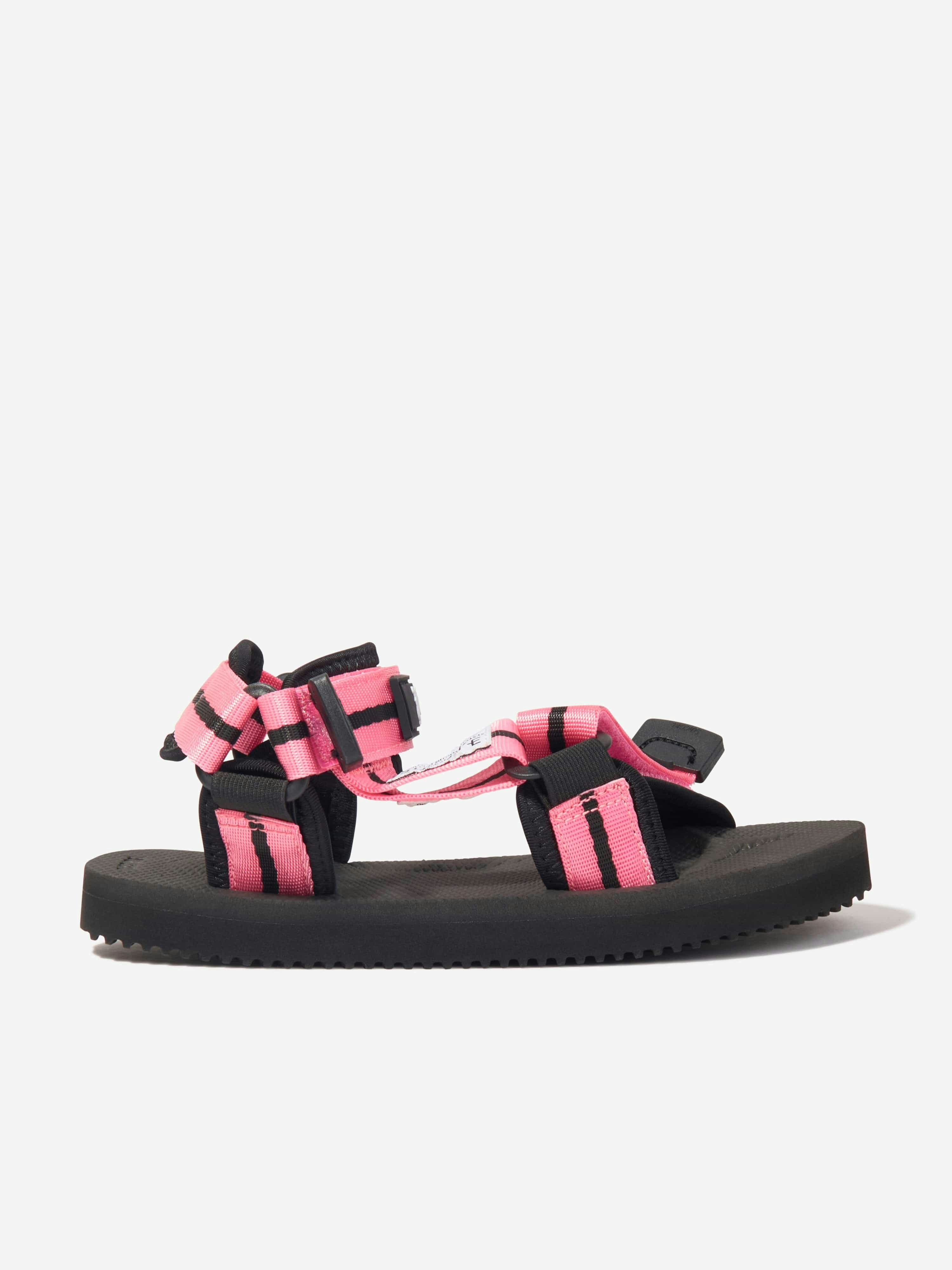 Palm Angels Girls Pink Pa X Suicoke Depa-2 Sandals In - Multicoloured - Eu 30 Uk 12
