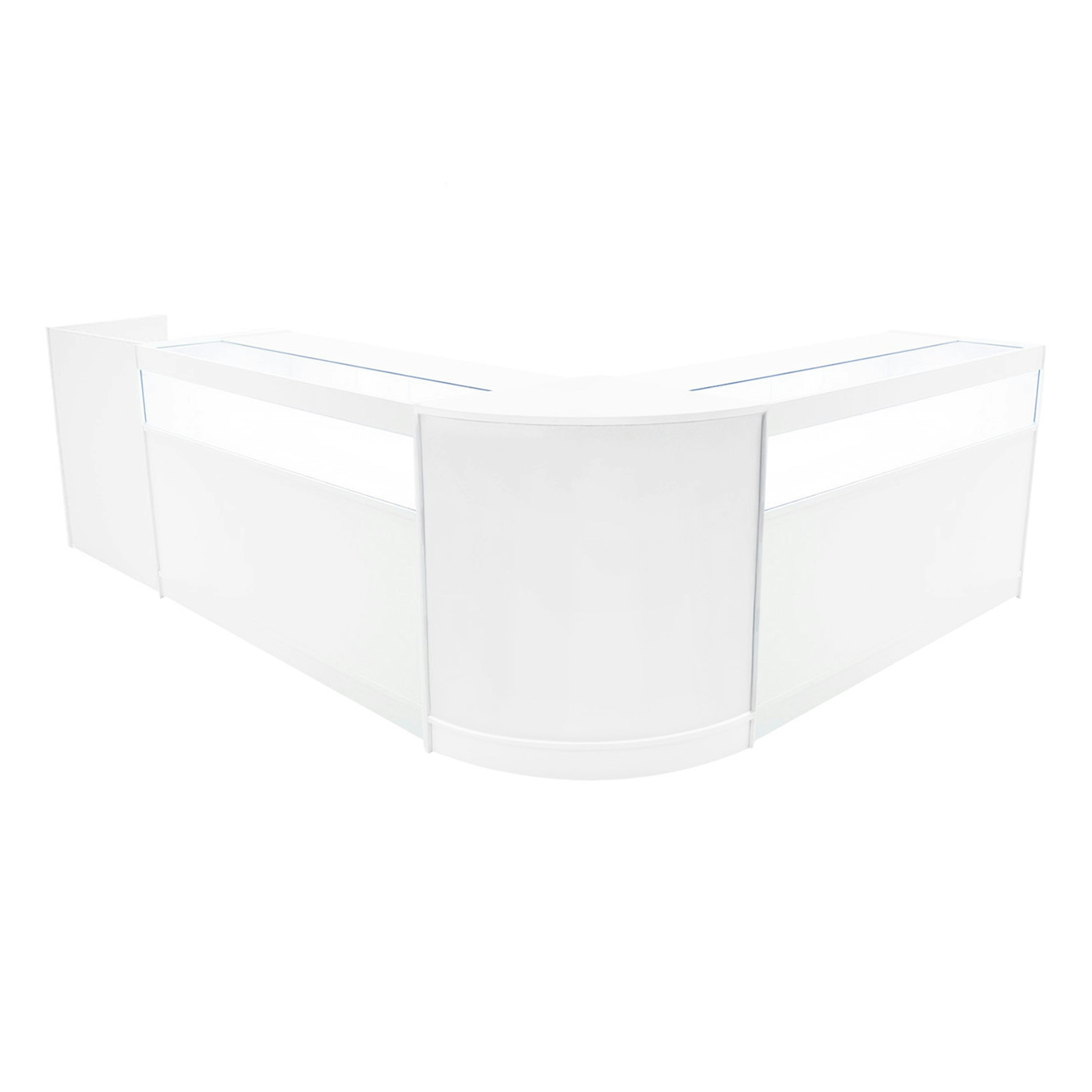 Monstershop White Luna Led Shop Counter Set Cm60, Tb60 & 2 X B1500