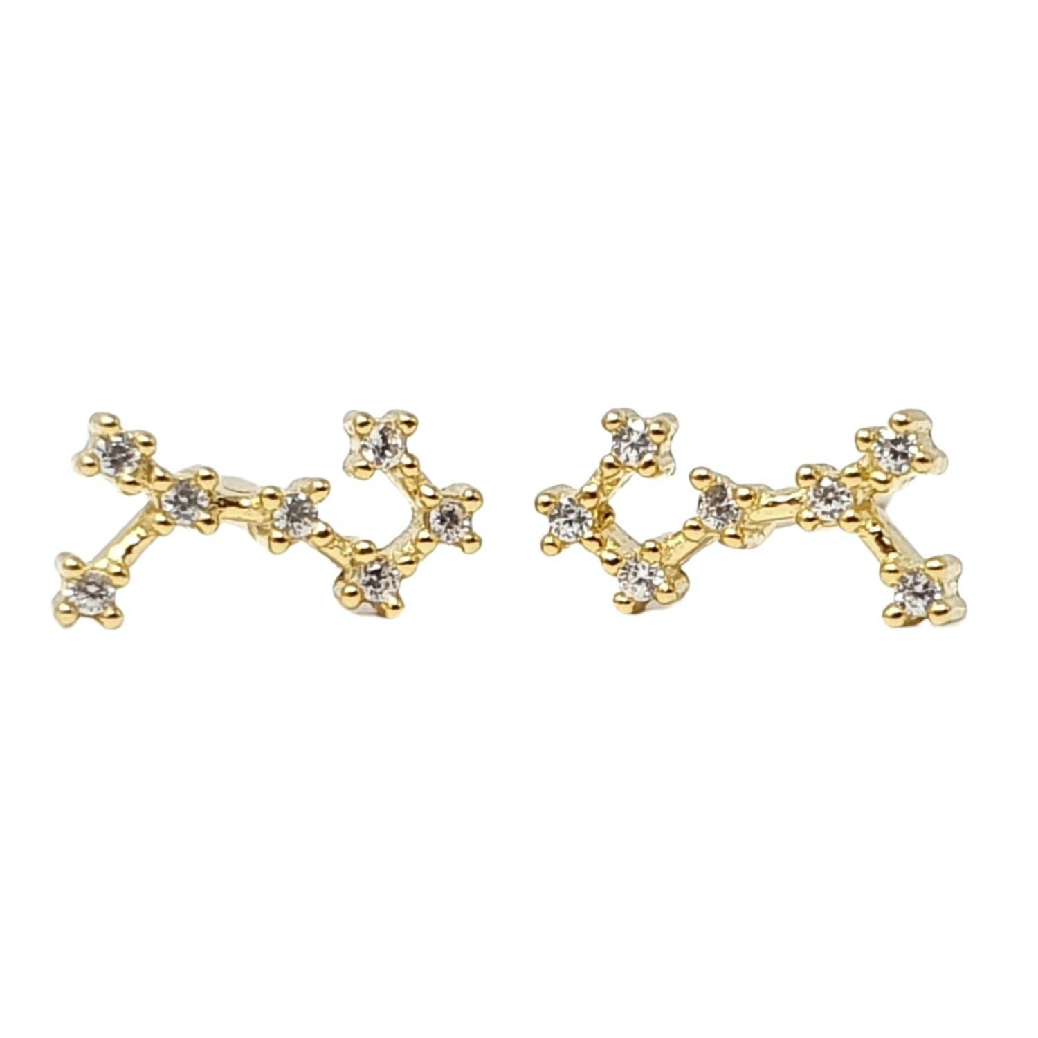 Harfi Scorpio Star Sign Constellation Astrology Tiny Earrings