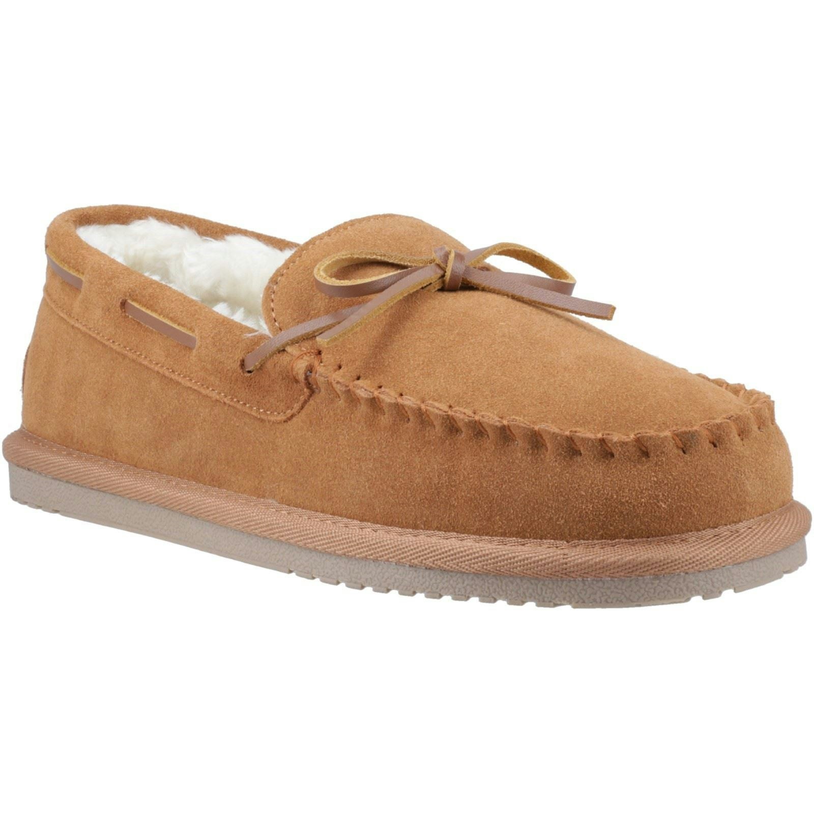 Hush Puppies Men's Abraham Suede Tan Slippers - Size 7
