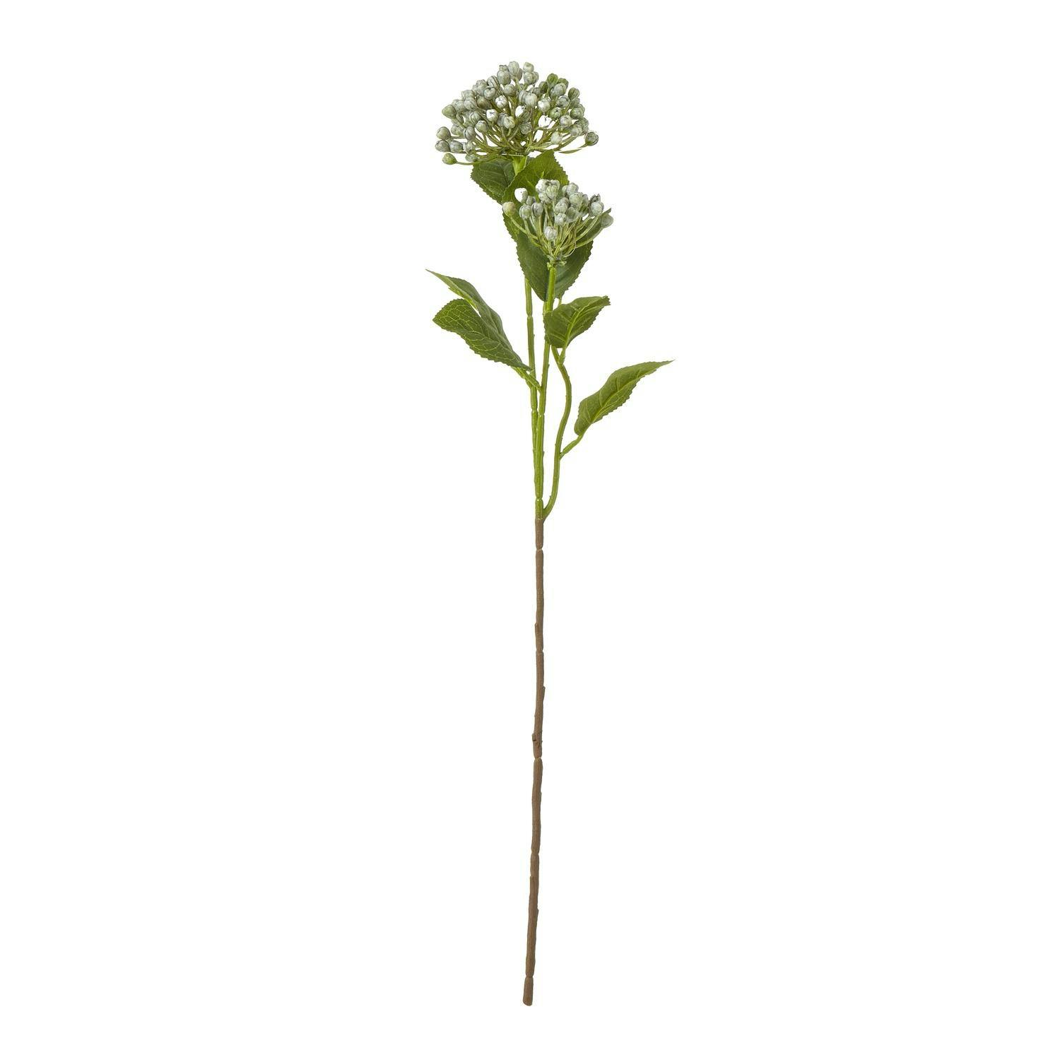 Hill Interiors Budding Hydrangea Artificial Flower Spray in Blue - Image 4