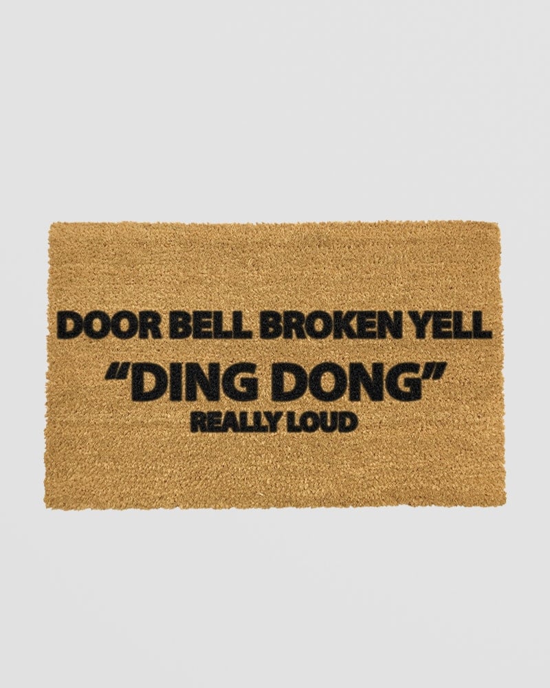 Rackhams Light Yell Ding Dong Doormat