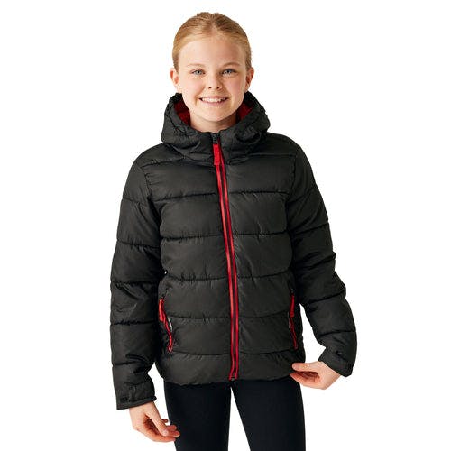 Regatta Black/Red Kids Thermal Jacket - Tra542 - /Classic - 11-12 Years