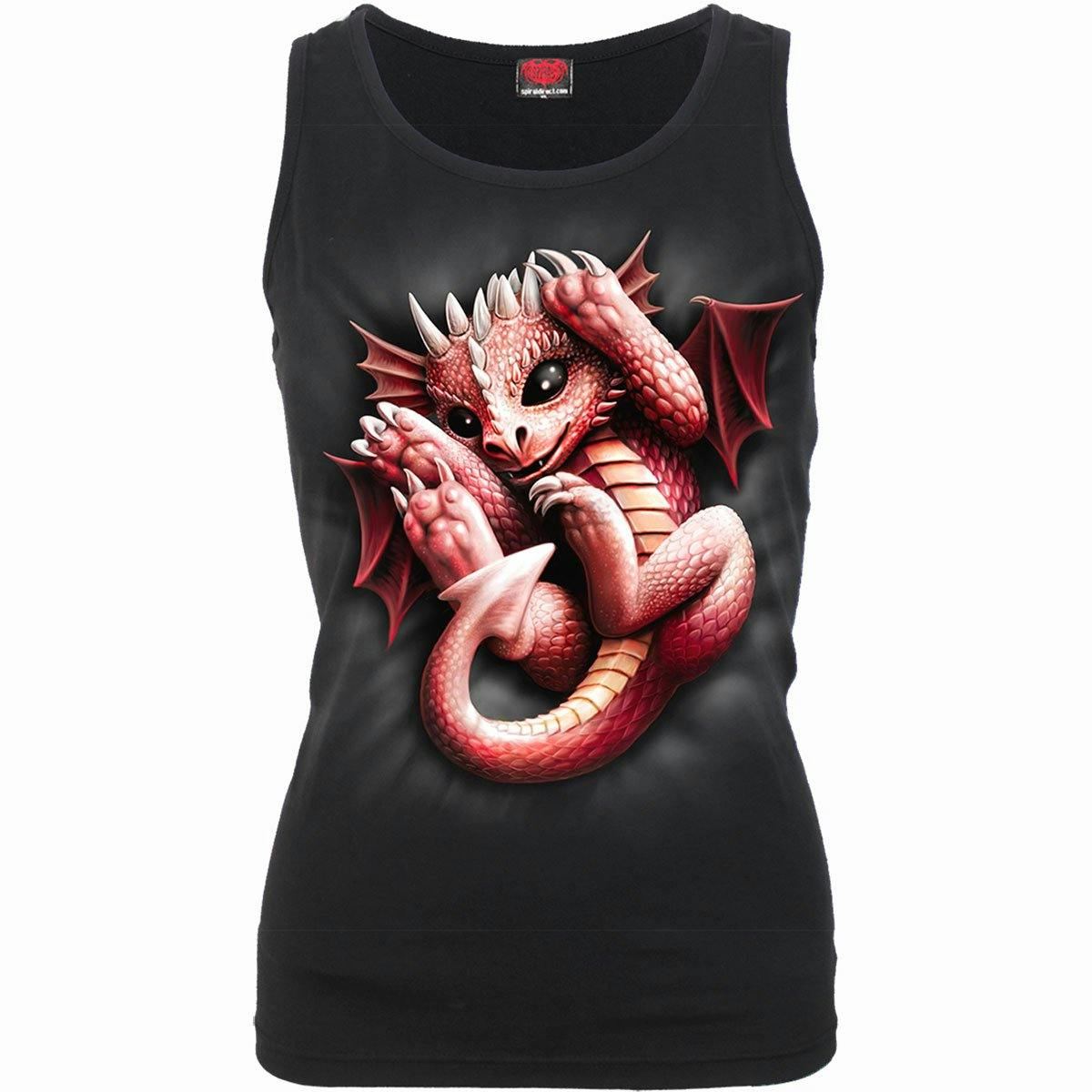 Spiral Direct Black Whelp - Razor Back Top - Xxl - Digital - Digital