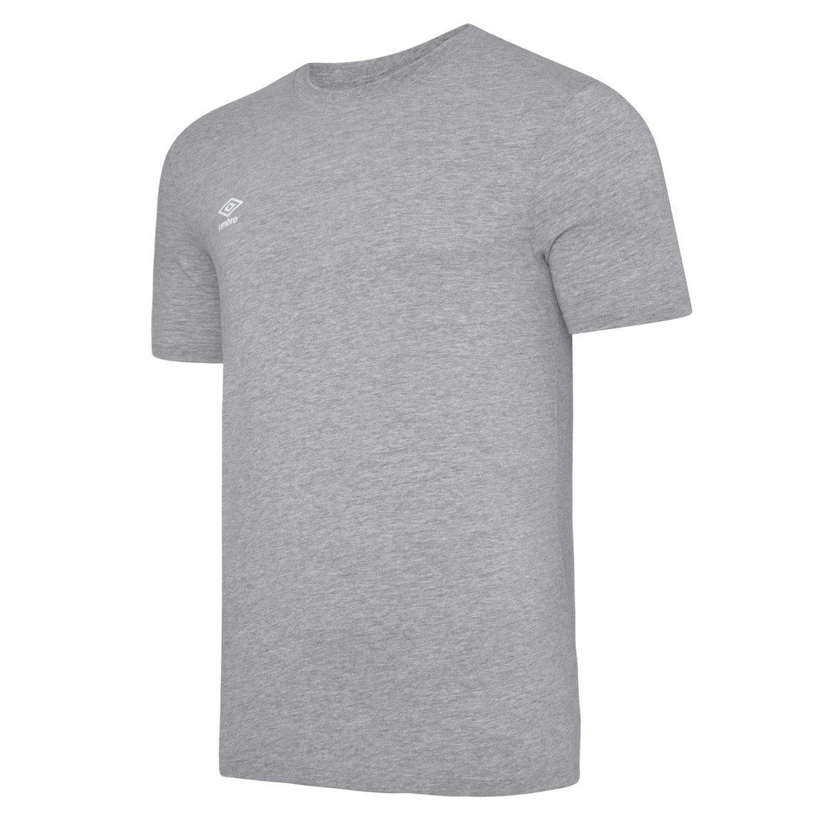 Umbro Men's Light/Grey Club Leisure T-Shirt - Marl - Xxl - Marl - 100% Cotton