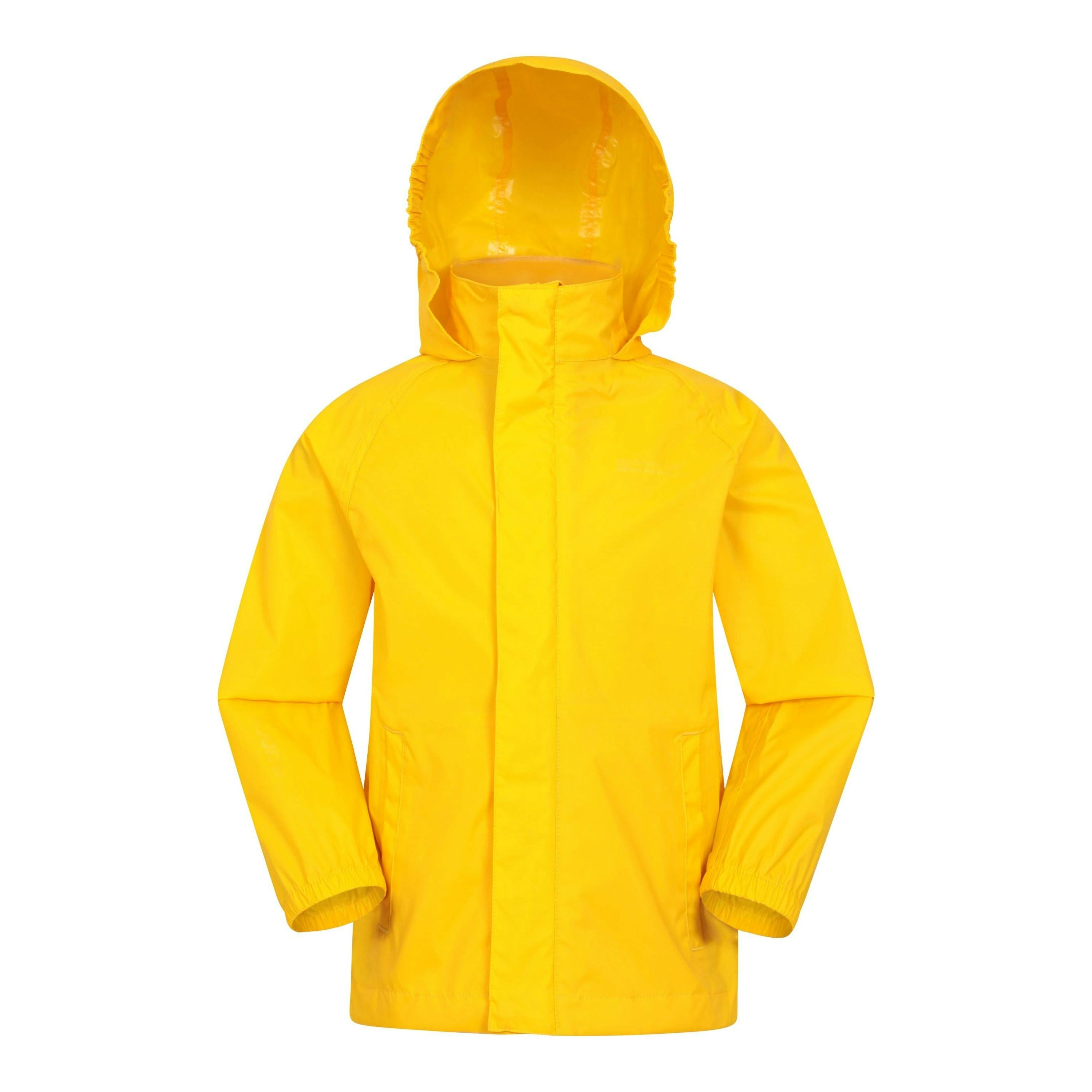Mountain Warehouse Yellow Childrens/Kids Pakka Ii Waterproof Jacket - 13 Years - 100% Polyamide