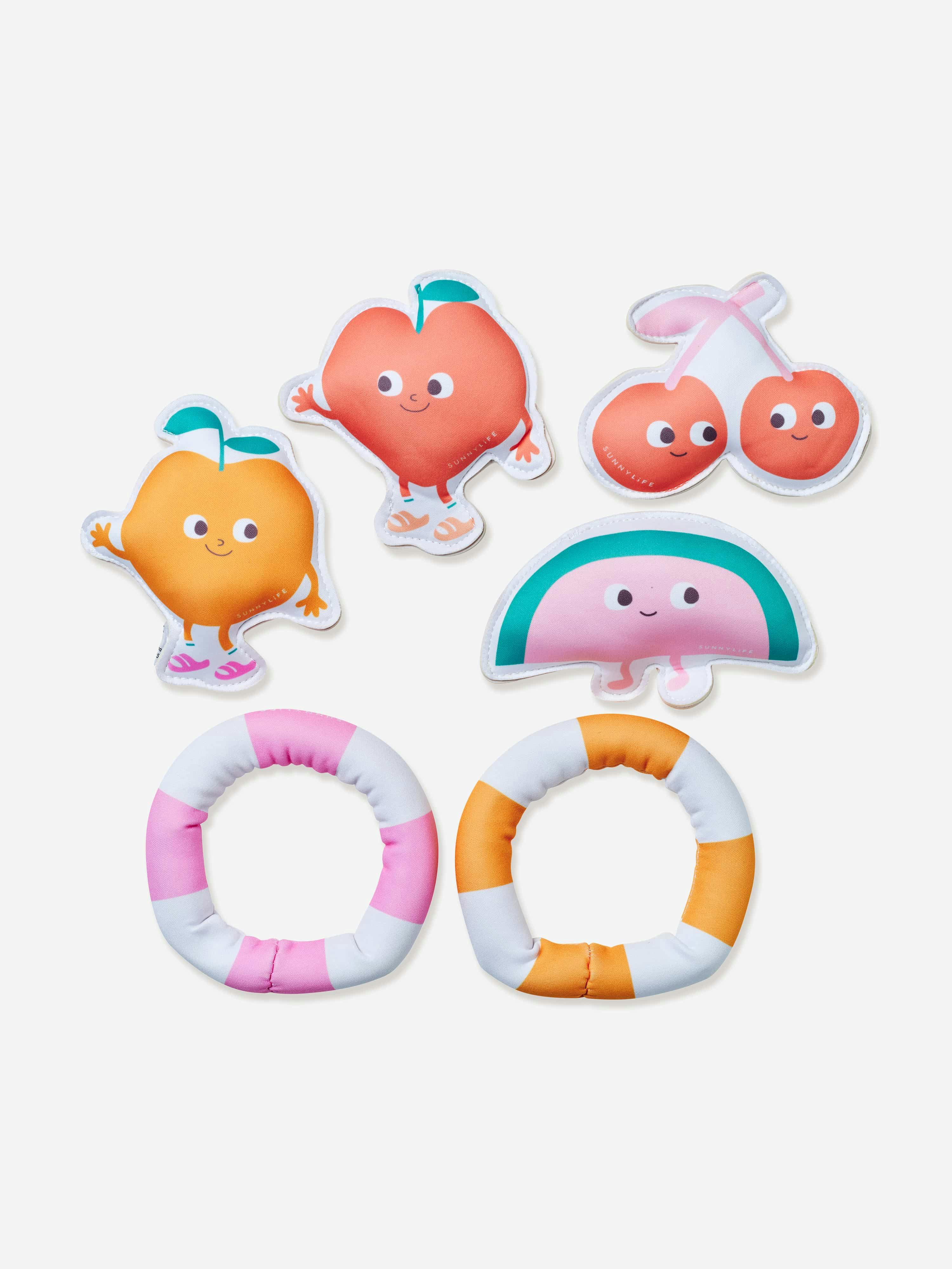 Rackhams Girls Peach Poppy The Set Of 6 Dive Buddies In Multicolour (14.5Cm) - Multicoloured - One Size
