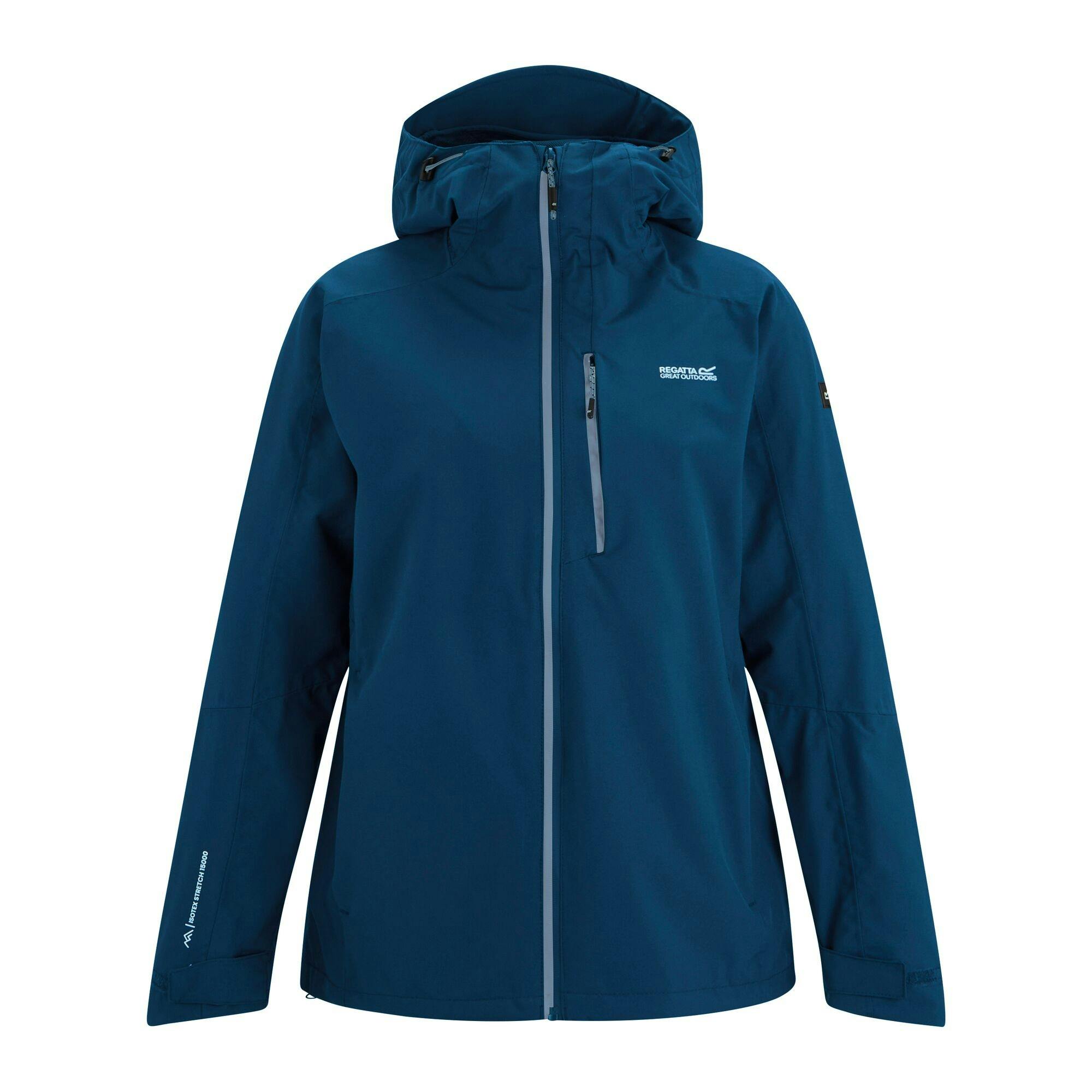 Regatta Women's Blue Birchdale Ii Waterproof Jacket - Aviator - 20 Uk - Aviator - 100% Polyester