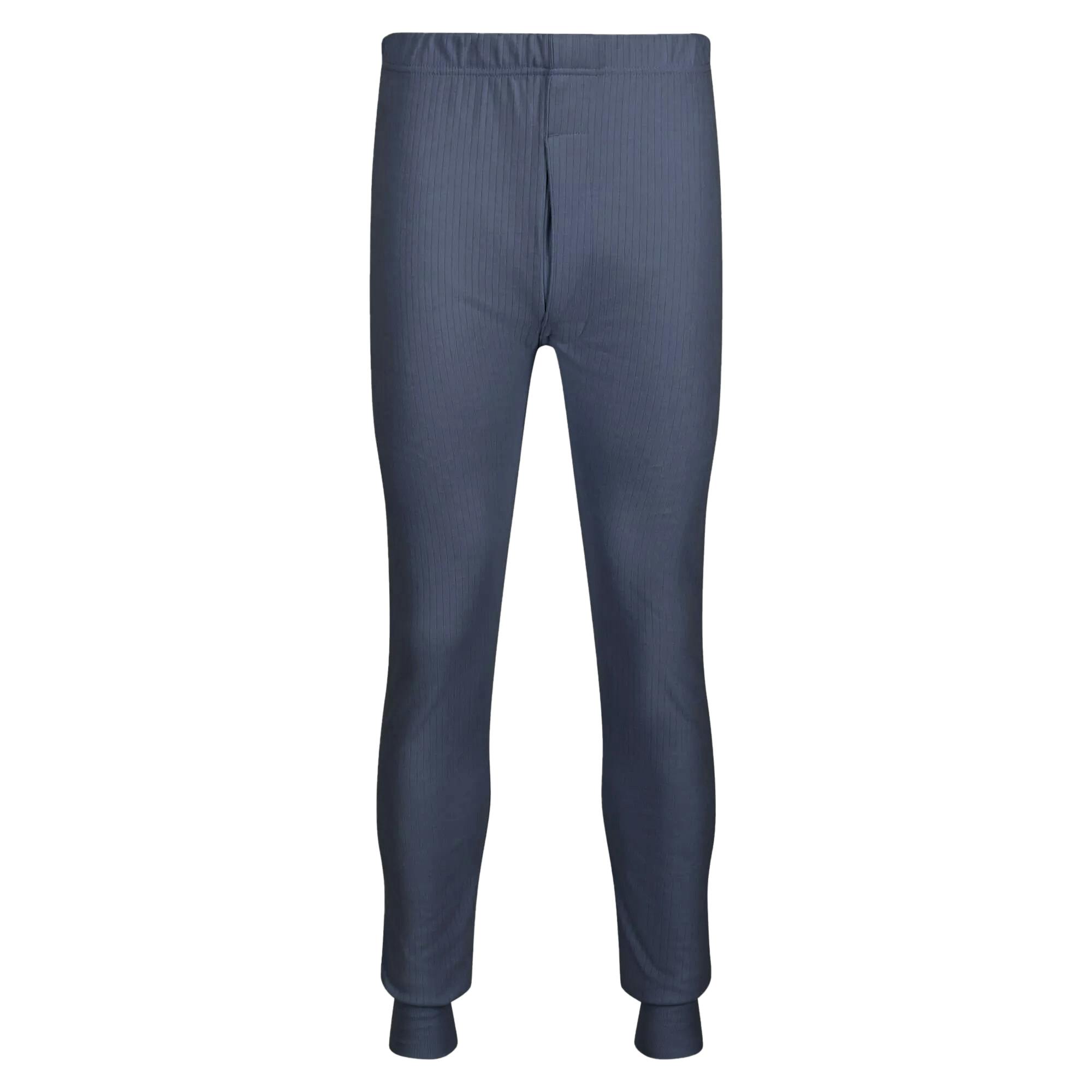 Regatta Men's Blue Professional Thermal Bottoms - Denim - L - Denim - 50% Cotton/50% Polyester