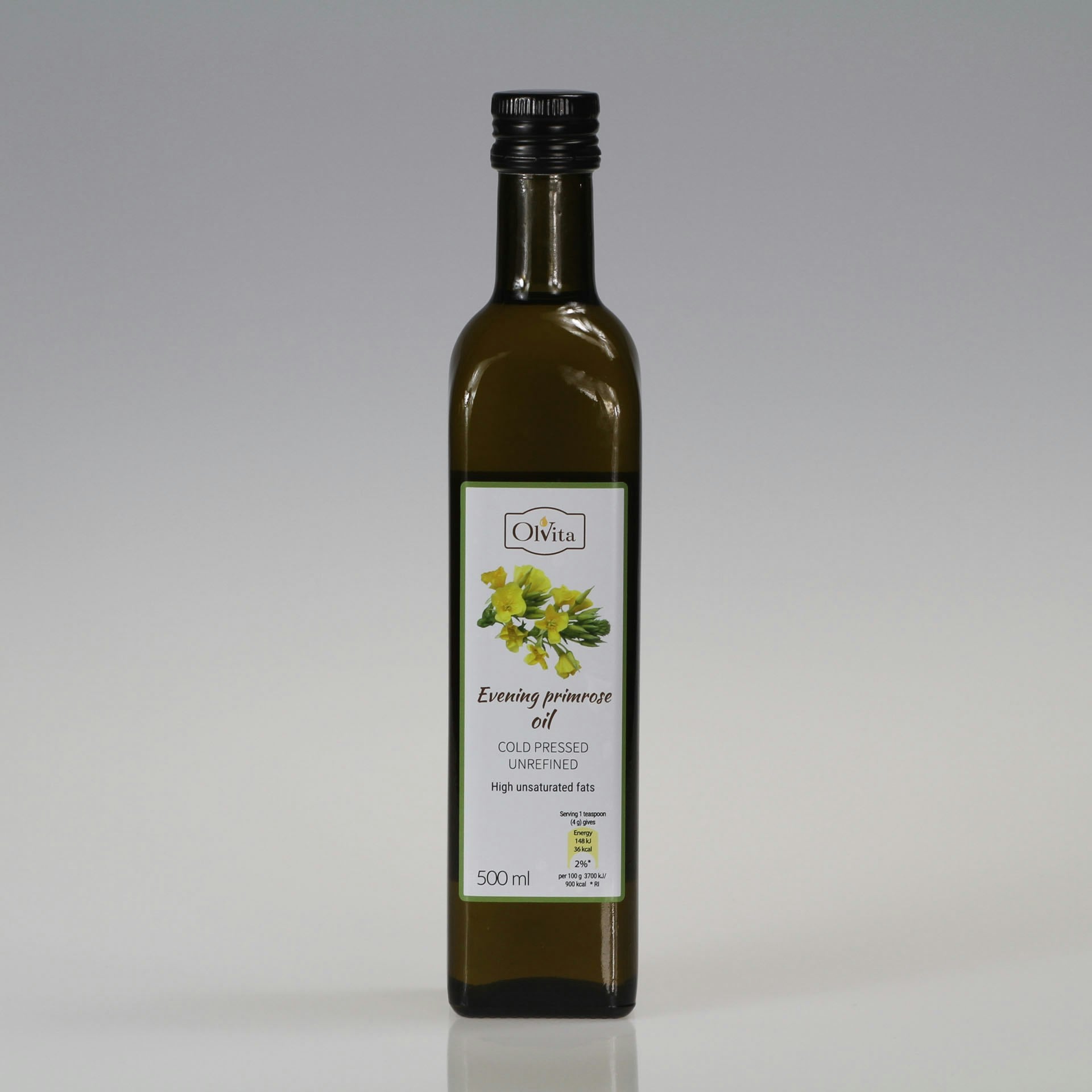 Evening Primrose Oil - cold pressed, unrefined Ol'Vita 500 ml - Image 3